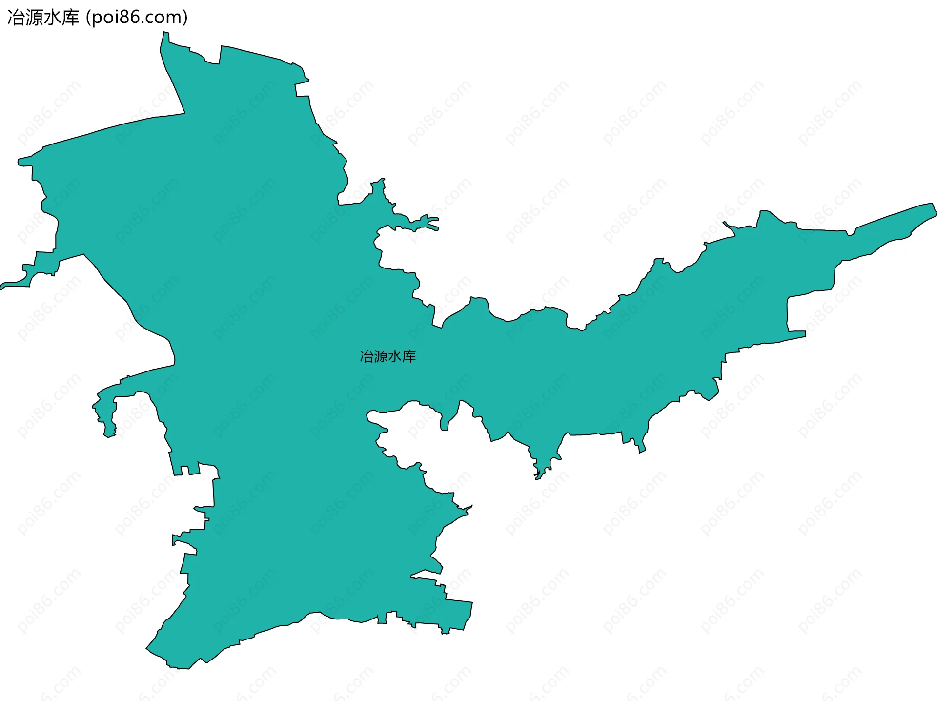 冶源水库边界地图