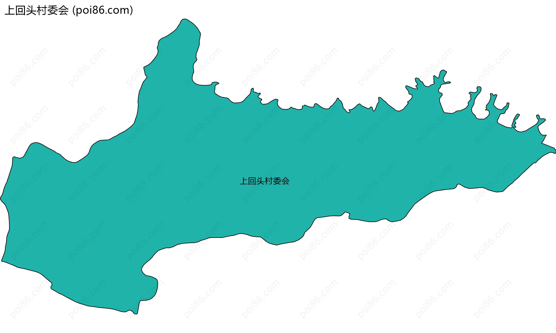 上回头村委会边界地图