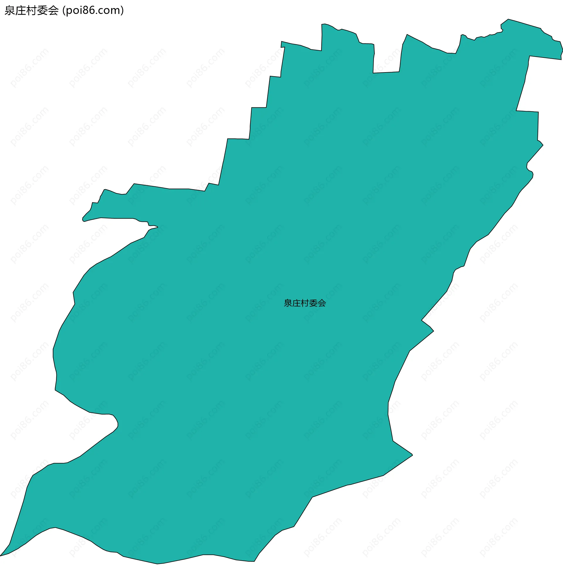 泉庄村委会边界地图