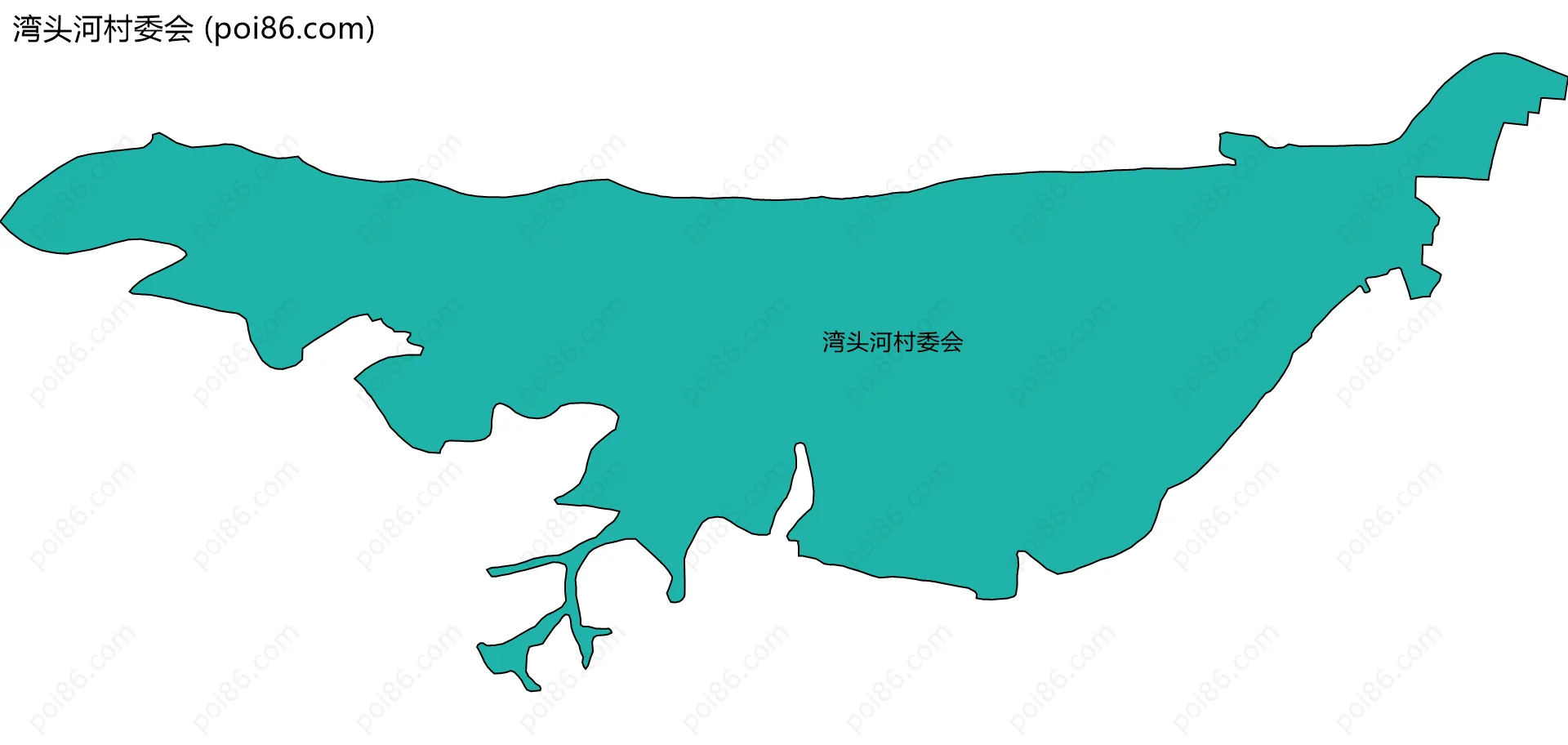 湾头河村委会边界地图