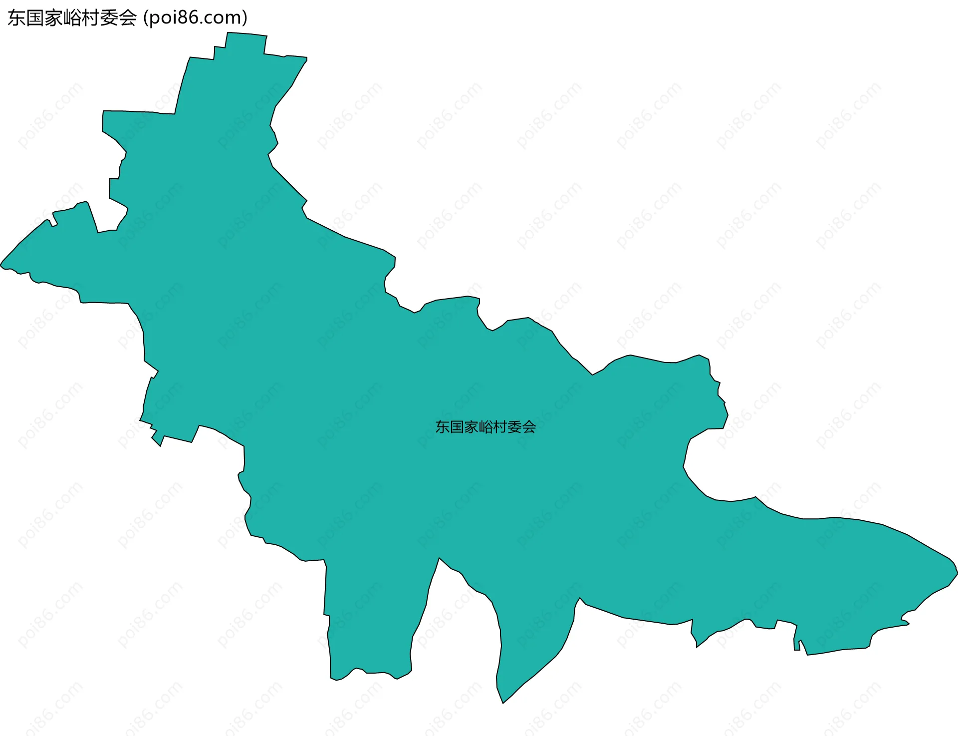 东国家峪村委会边界地图