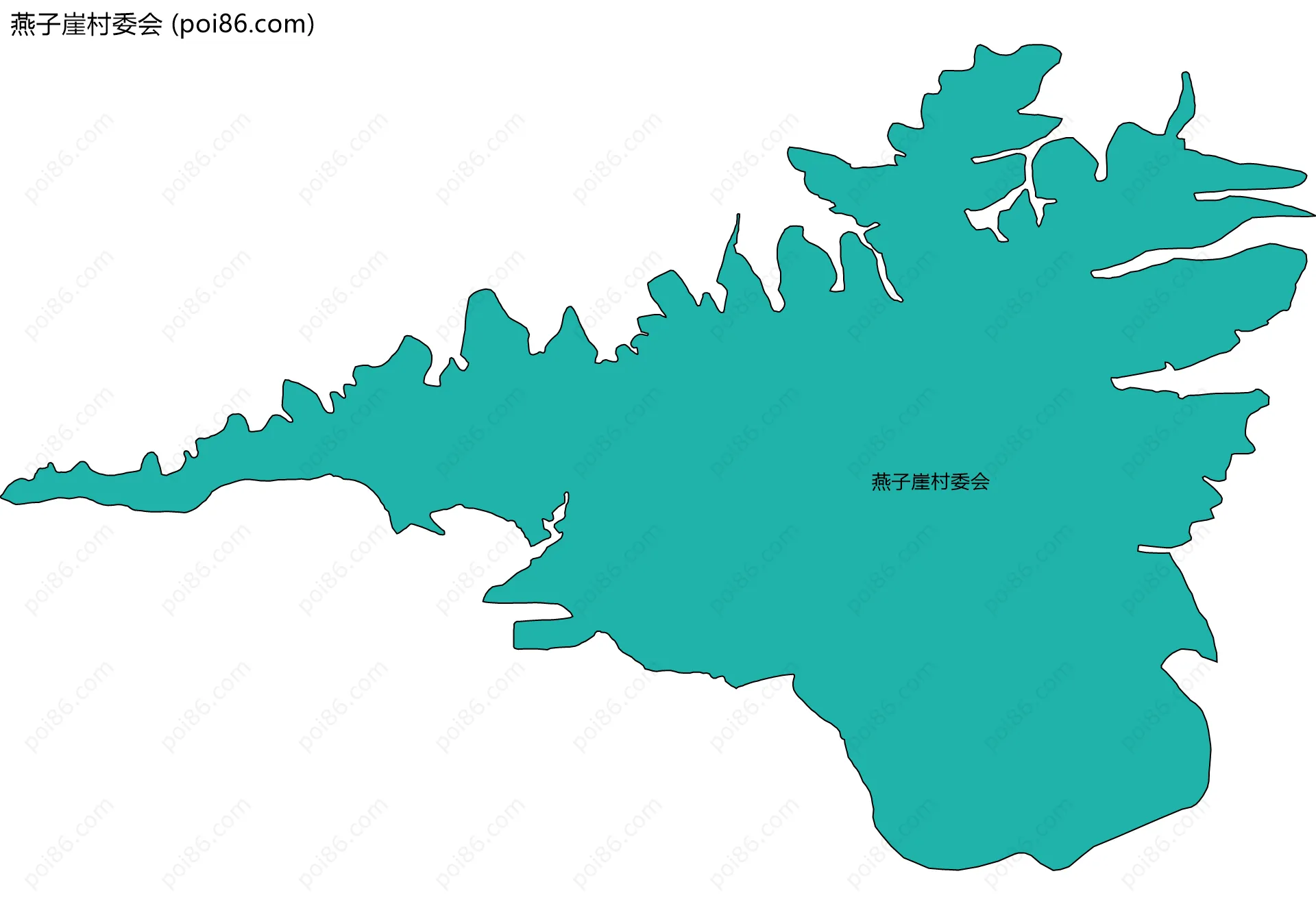 燕子崖村委会边界地图