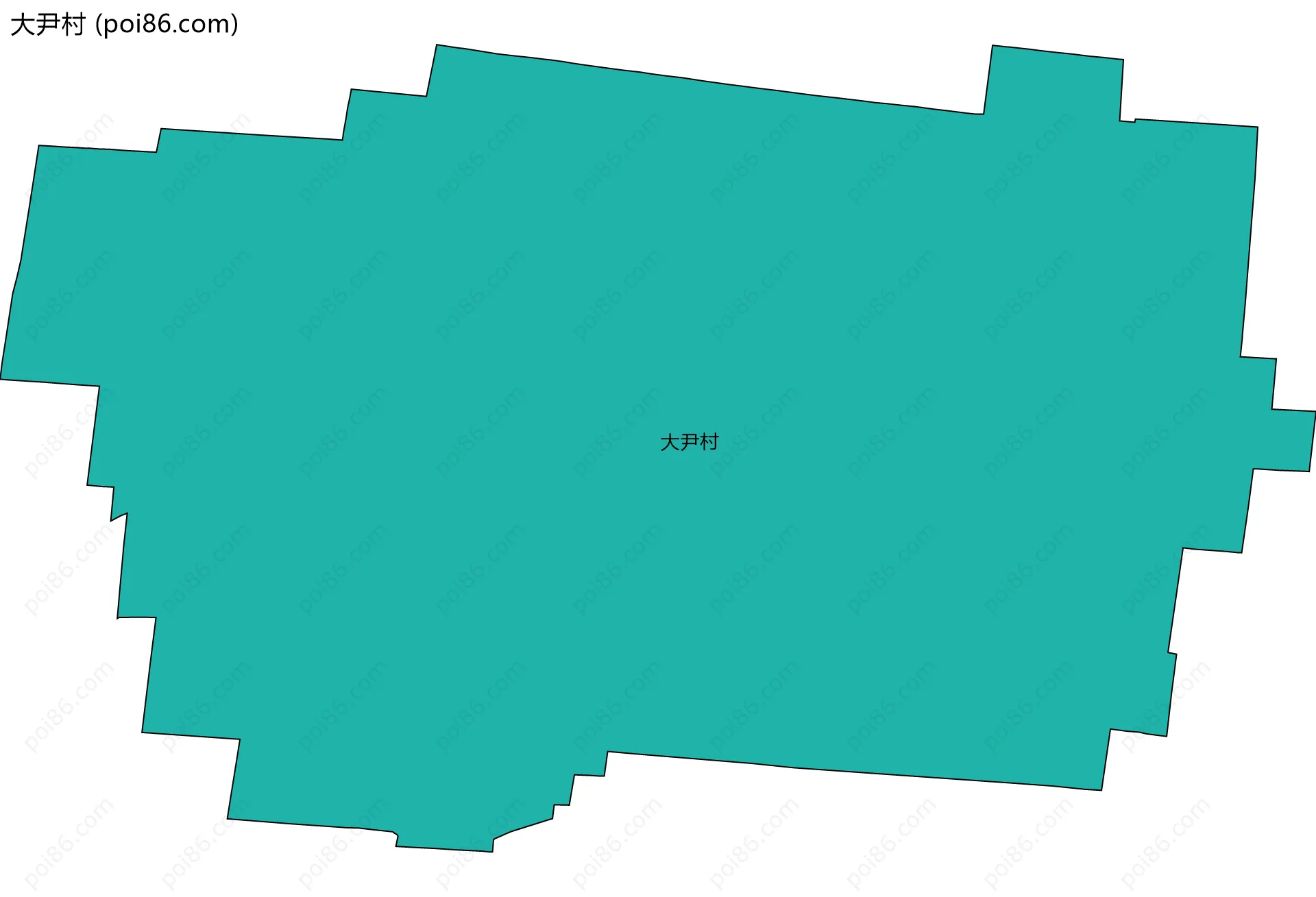 大尹村边界地图