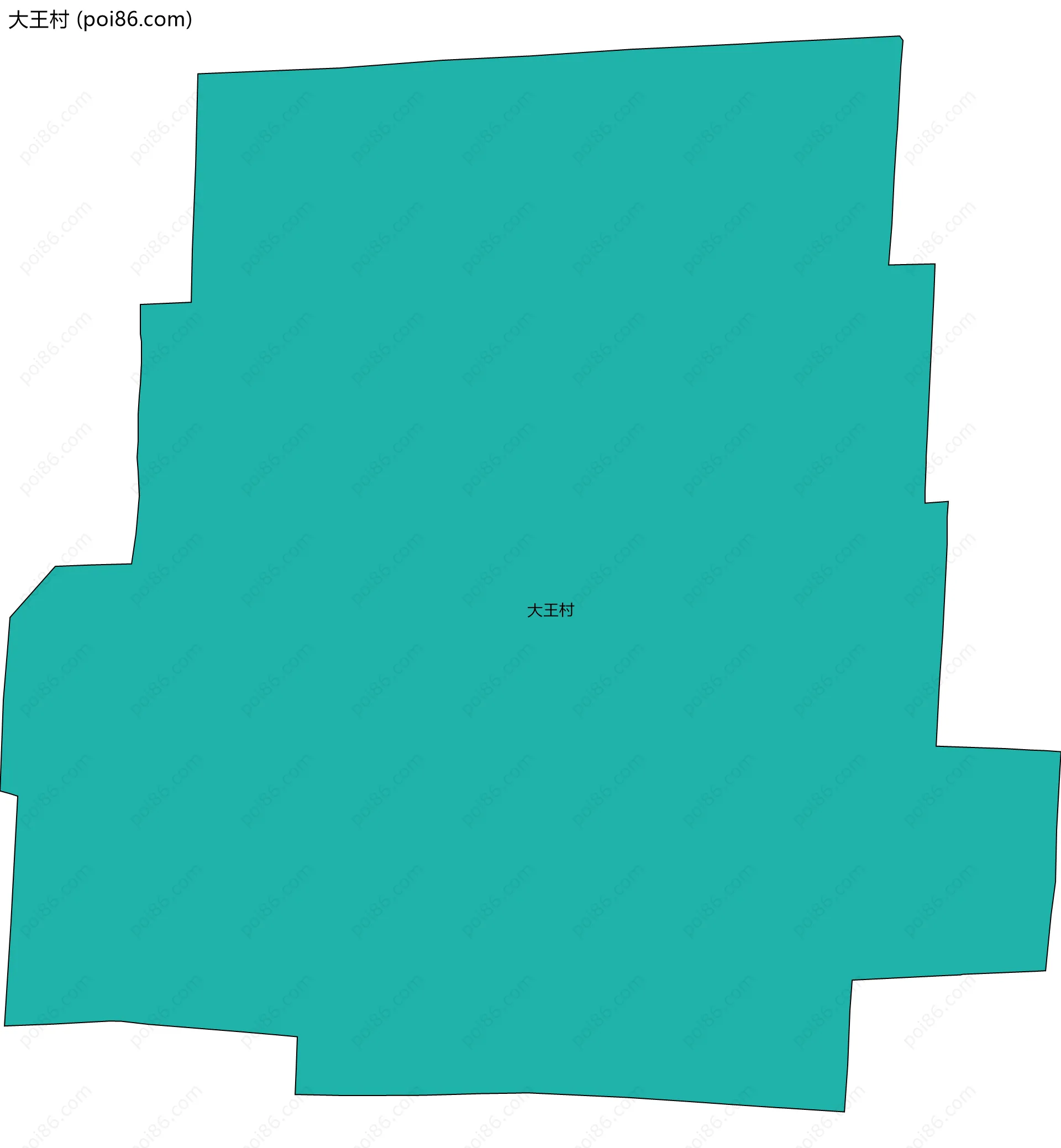 大王村边界地图