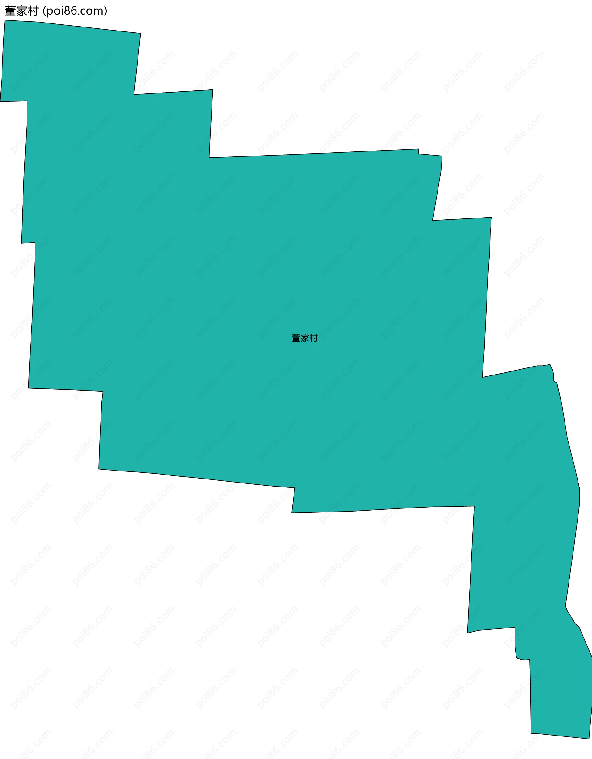 董家村边界地图