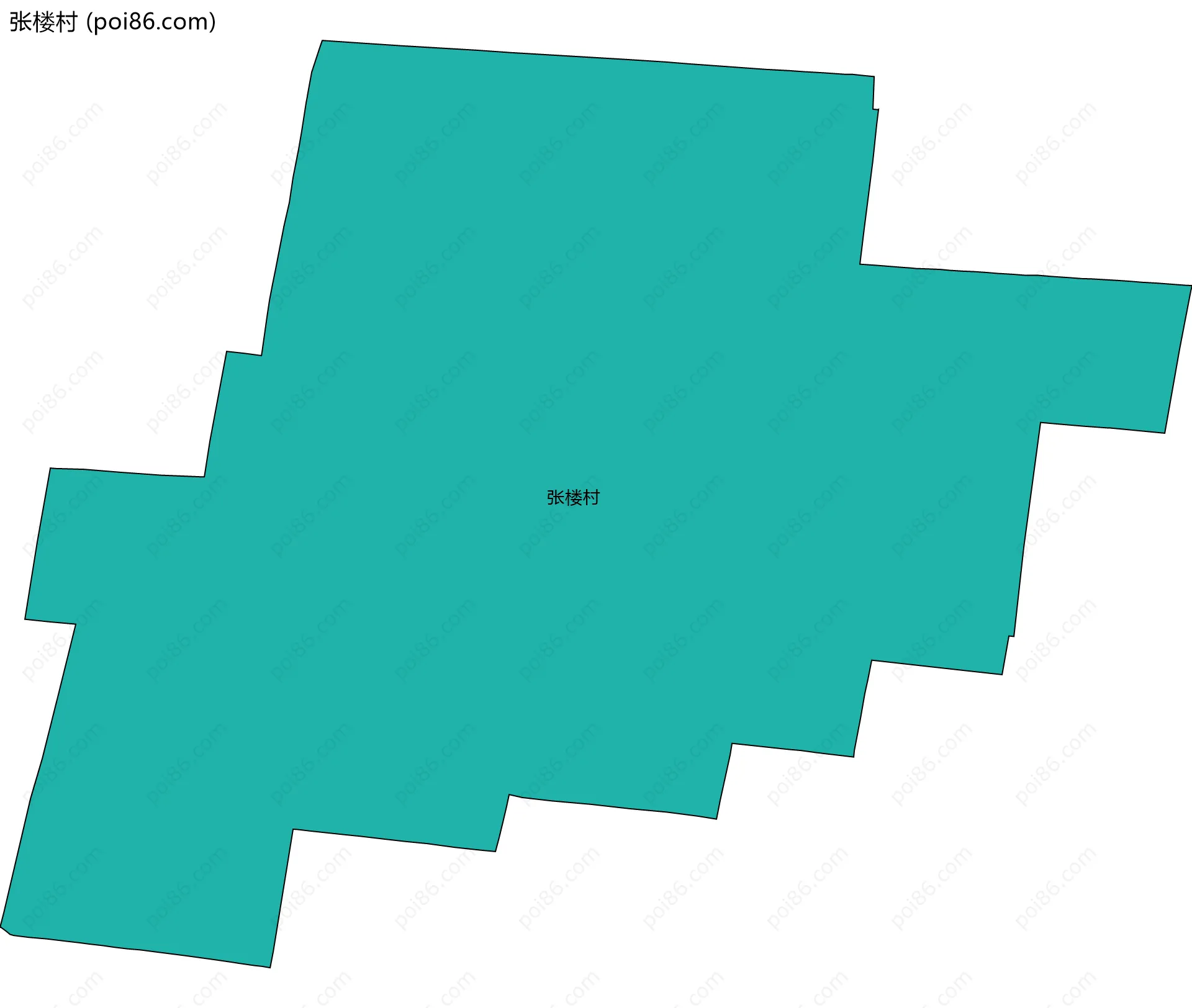 张楼村边界地图