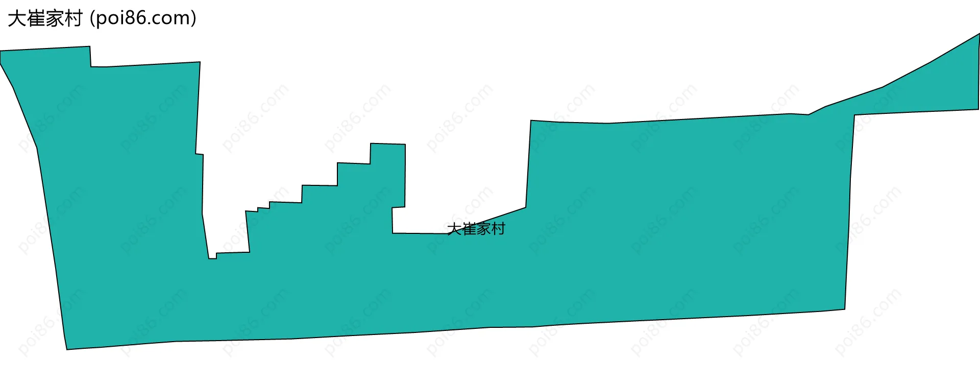 大崔家村边界地图