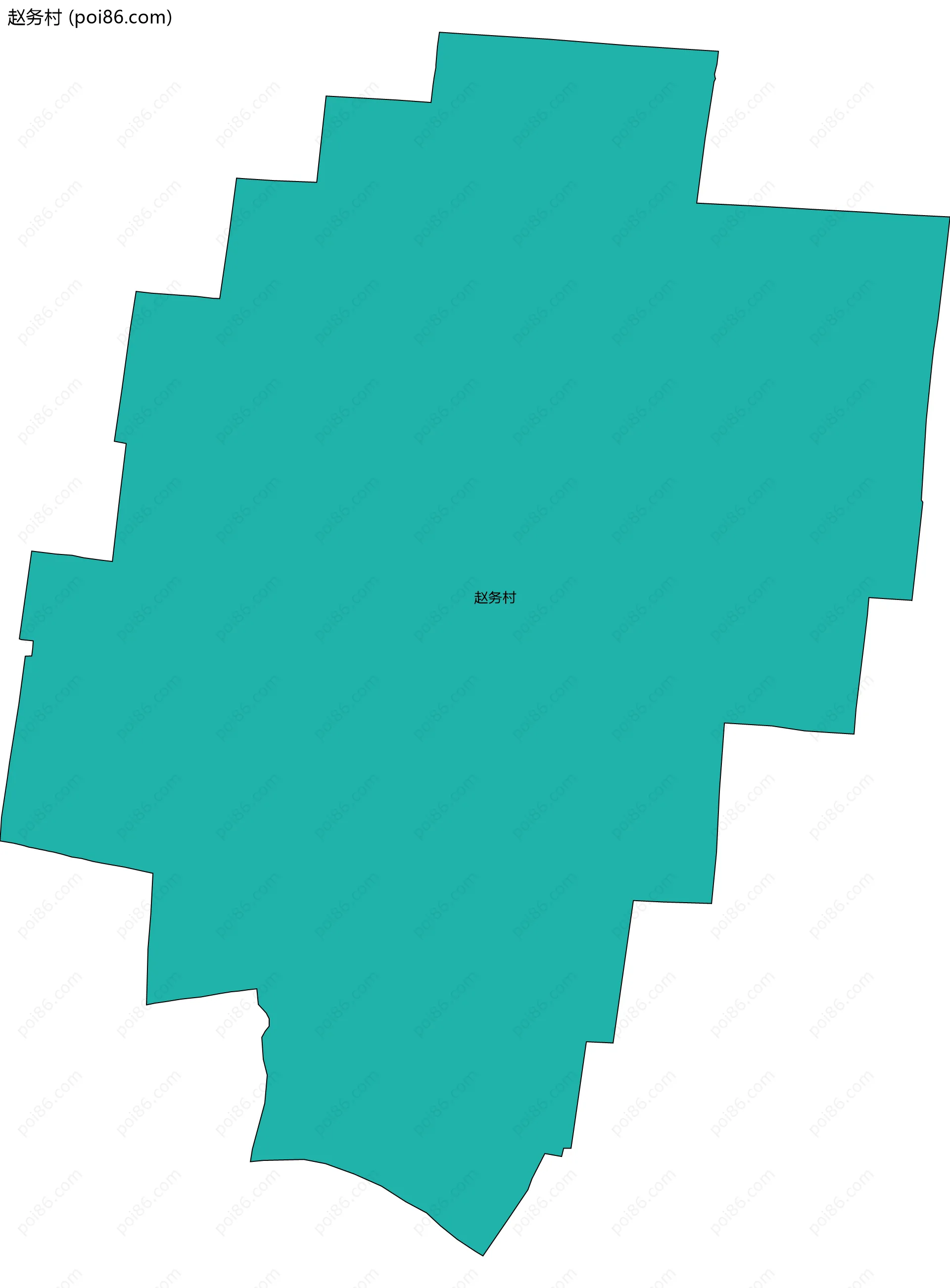 赵务村边界地图