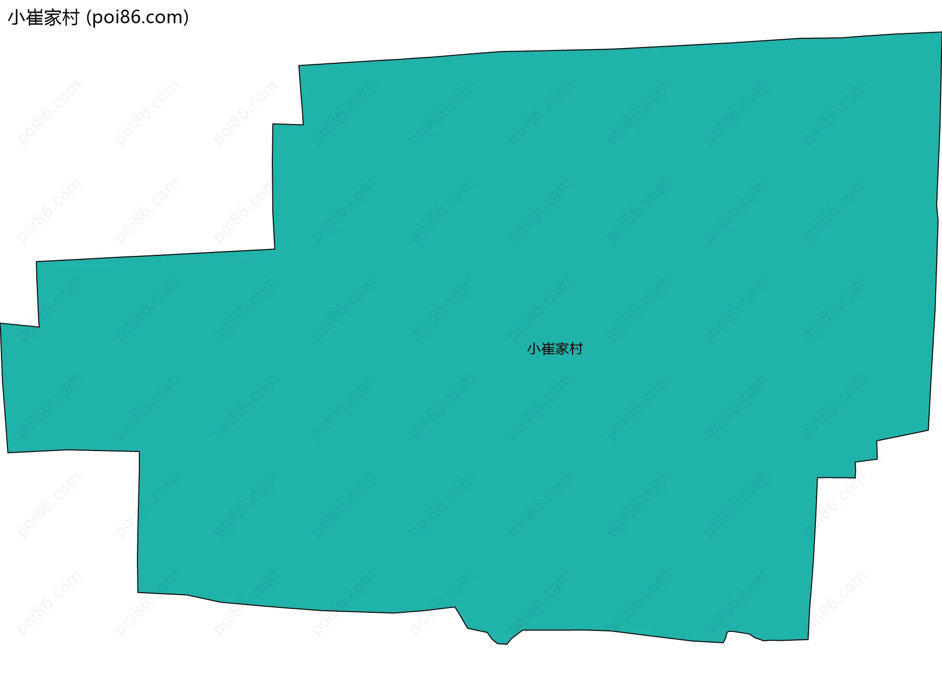 小崔家村边界地图