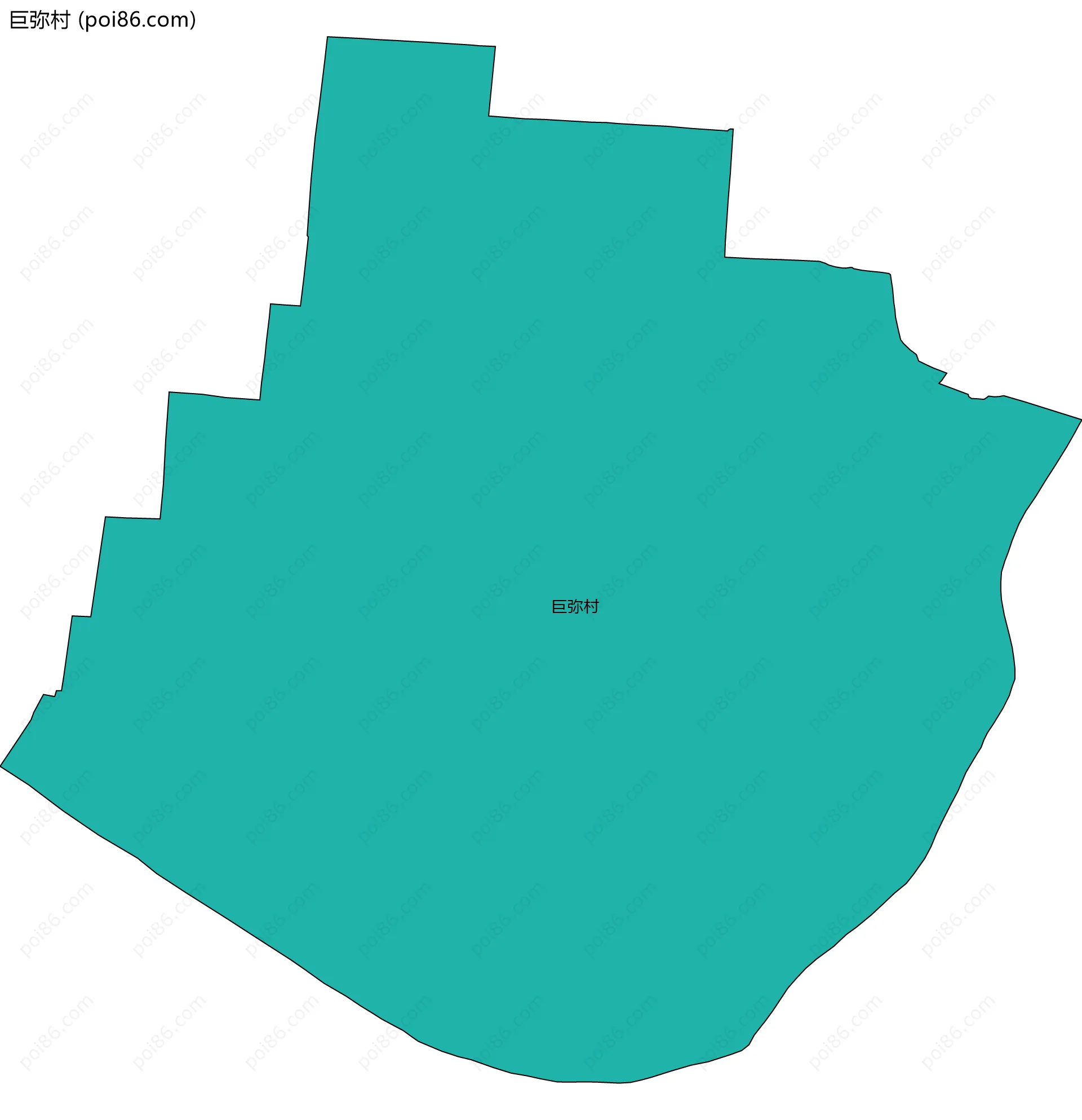巨弥村边界地图