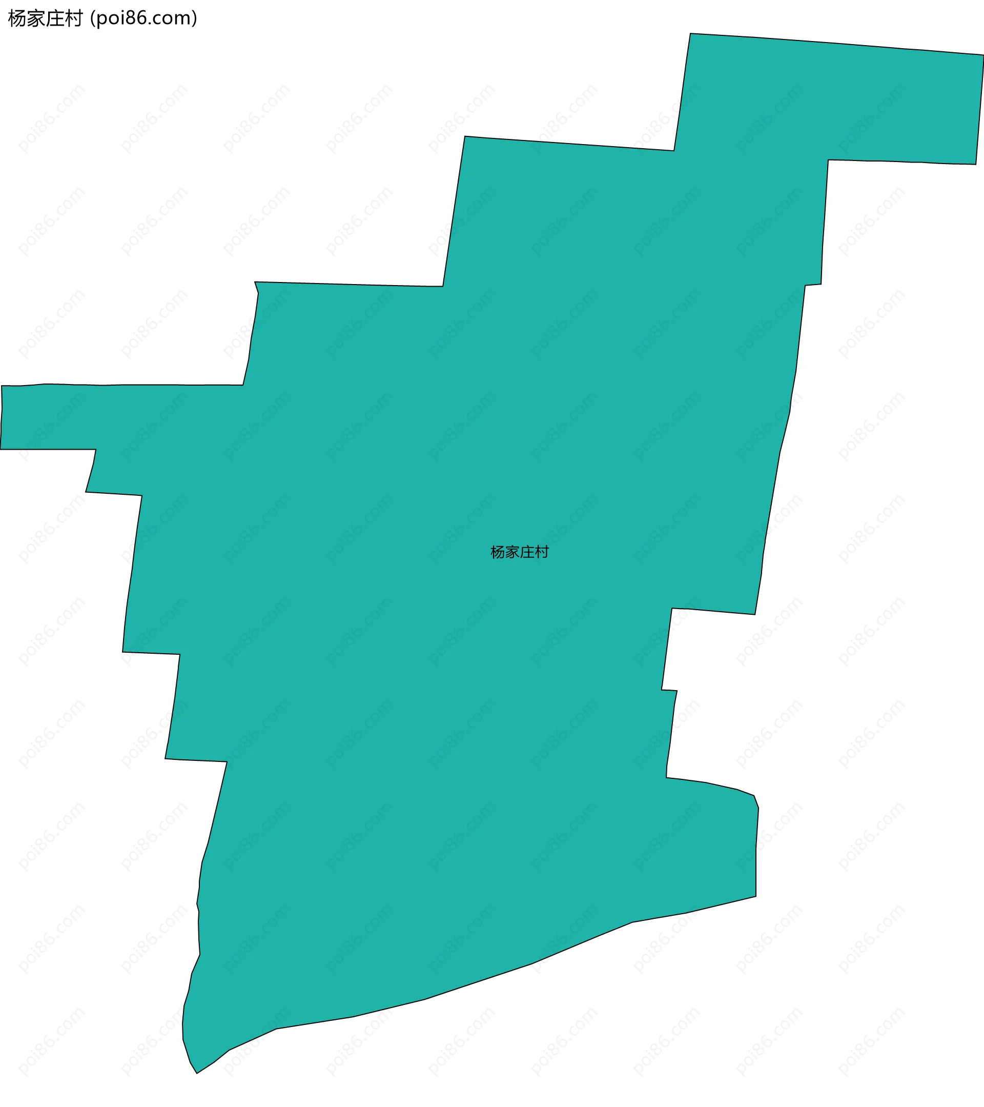 杨家庄村边界地图