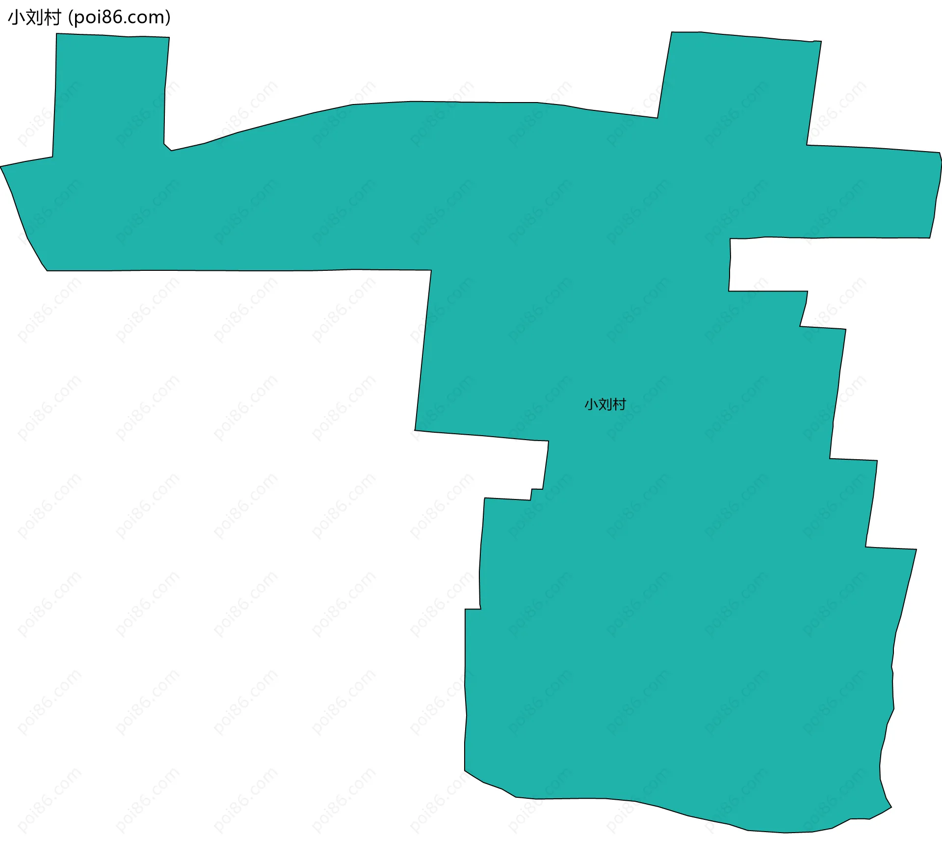 小刘村边界地图