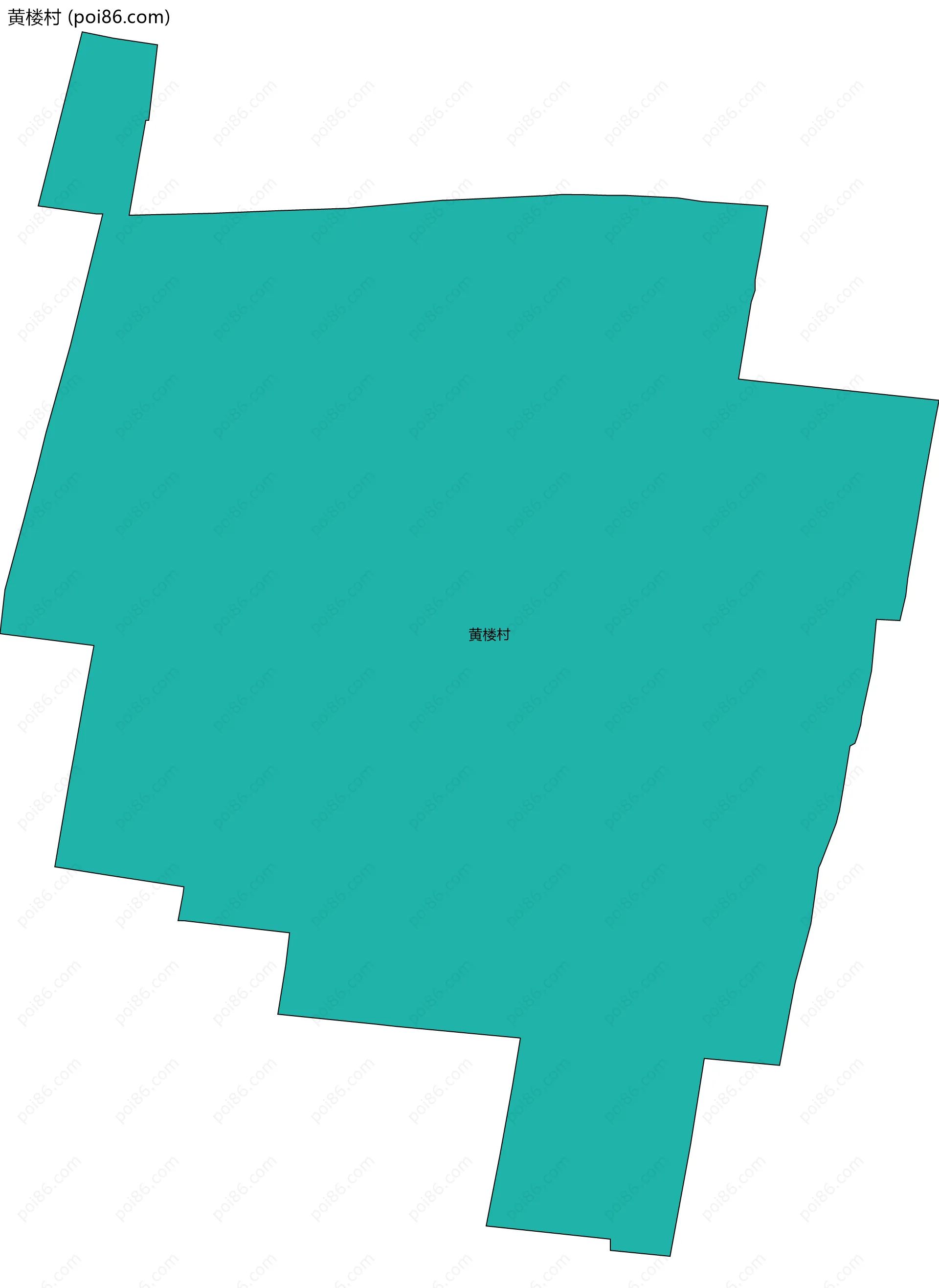 黄楼村边界地图