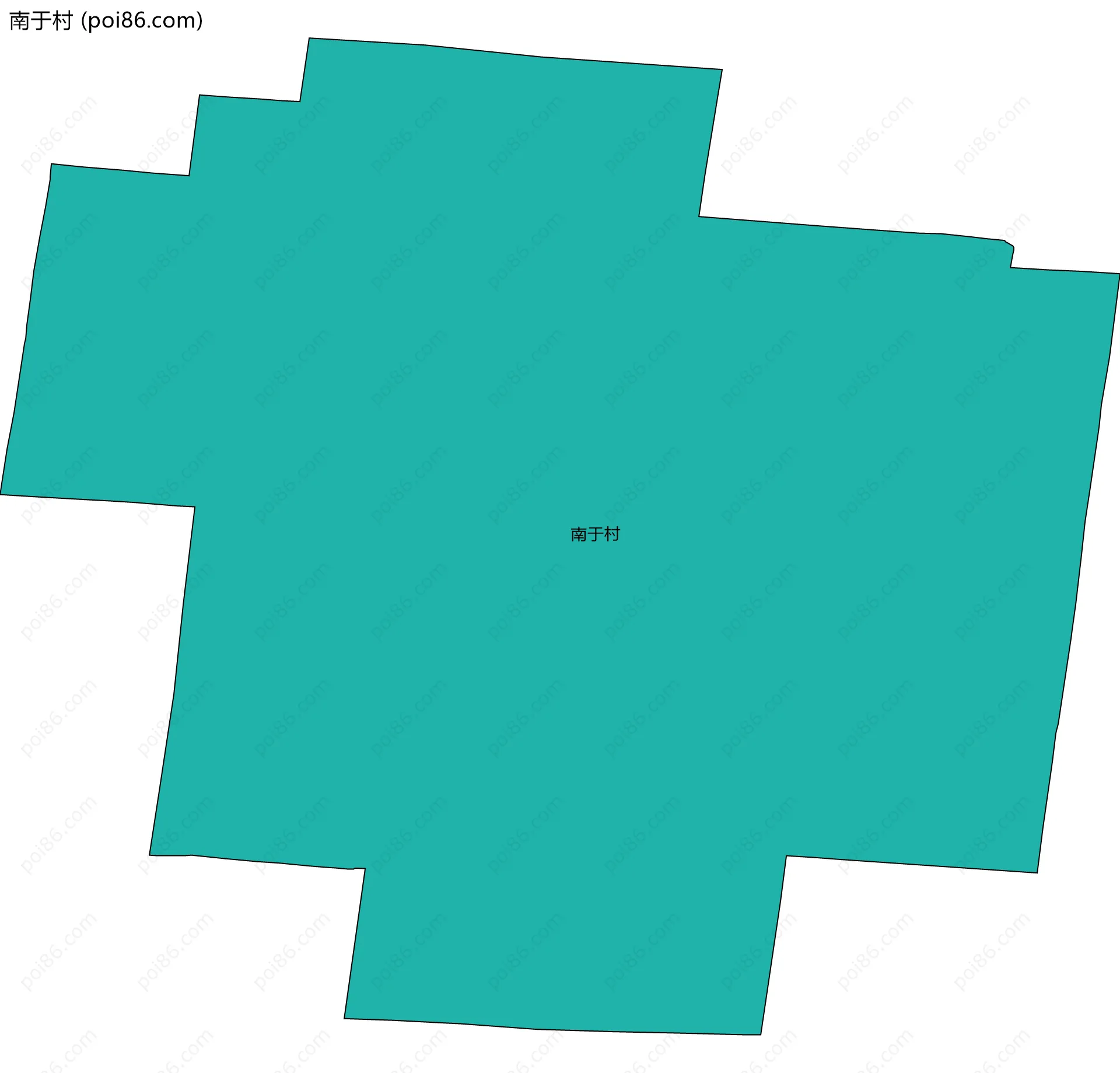 南于村边界地图