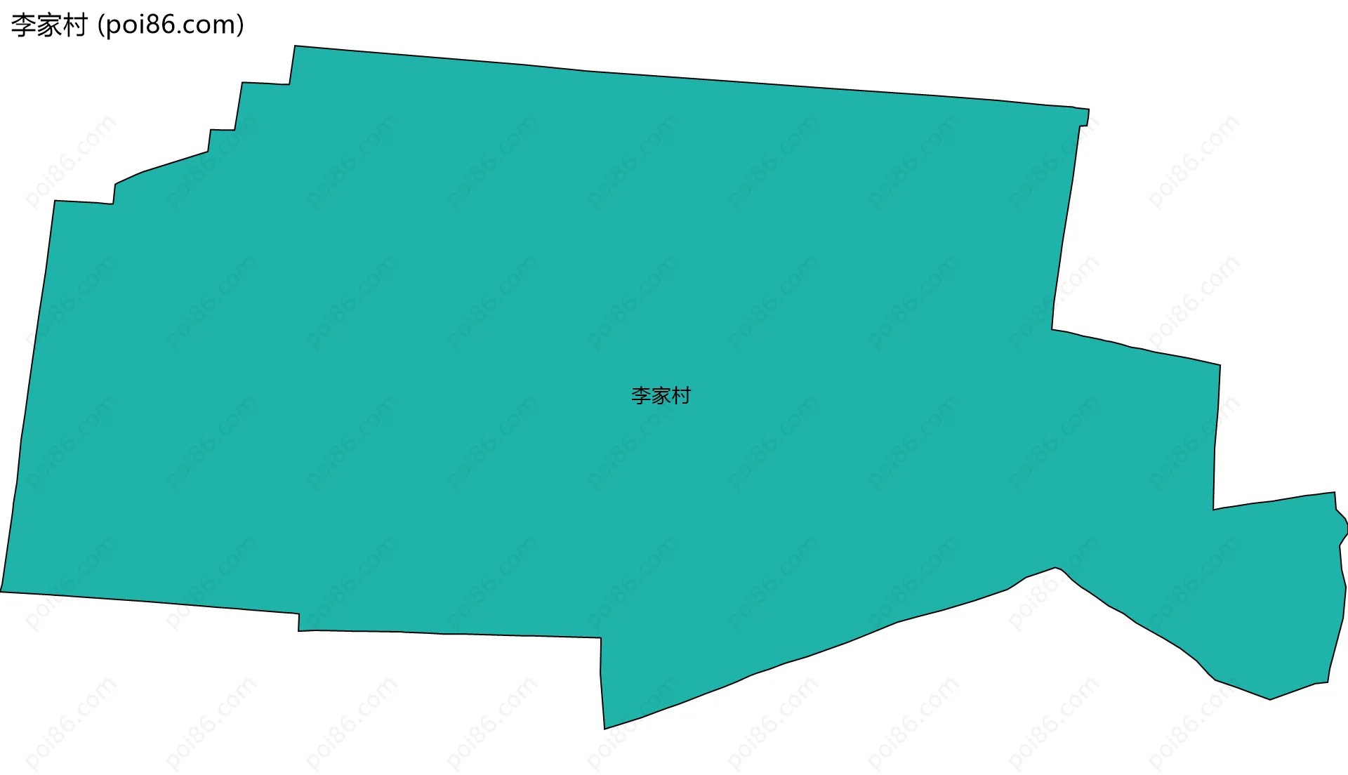 李家村边界地图