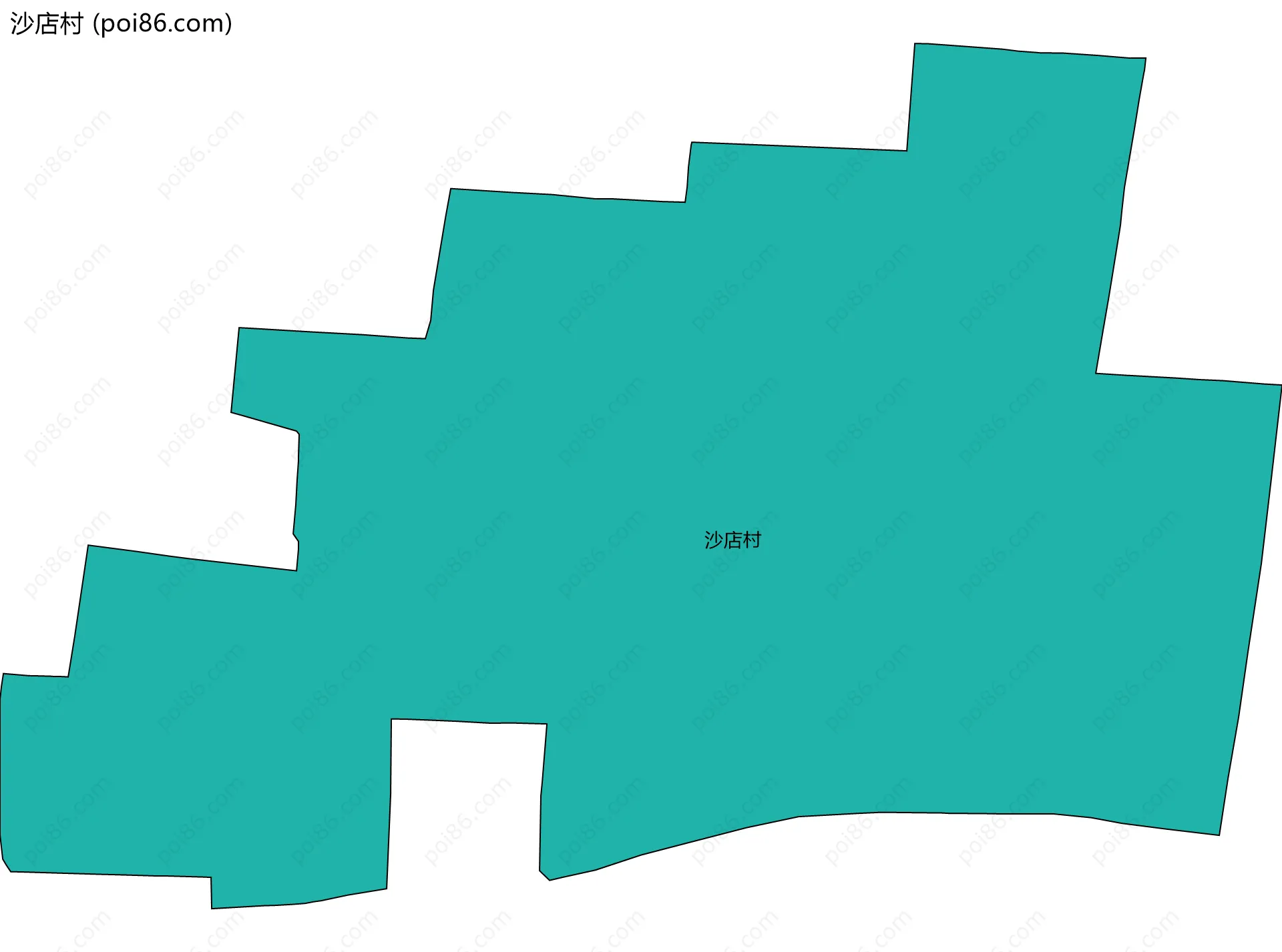 沙店村边界地图