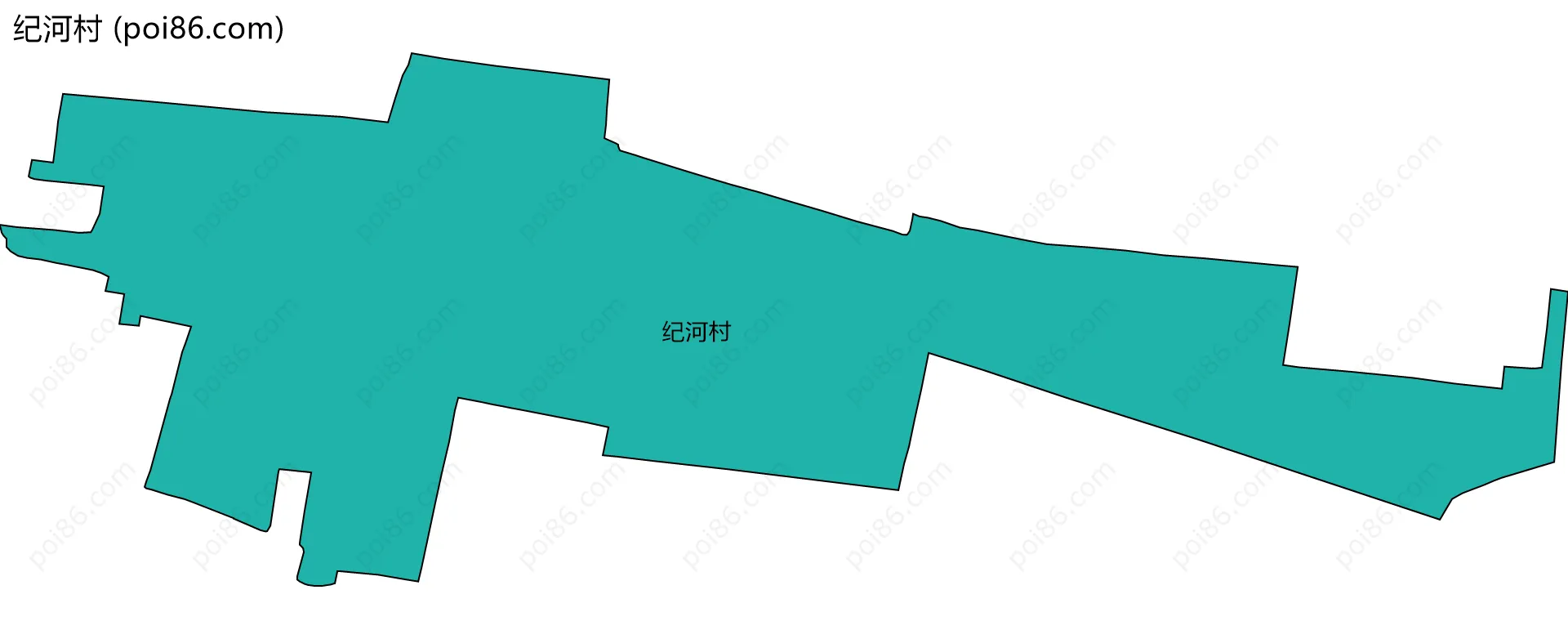 纪河村边界地图