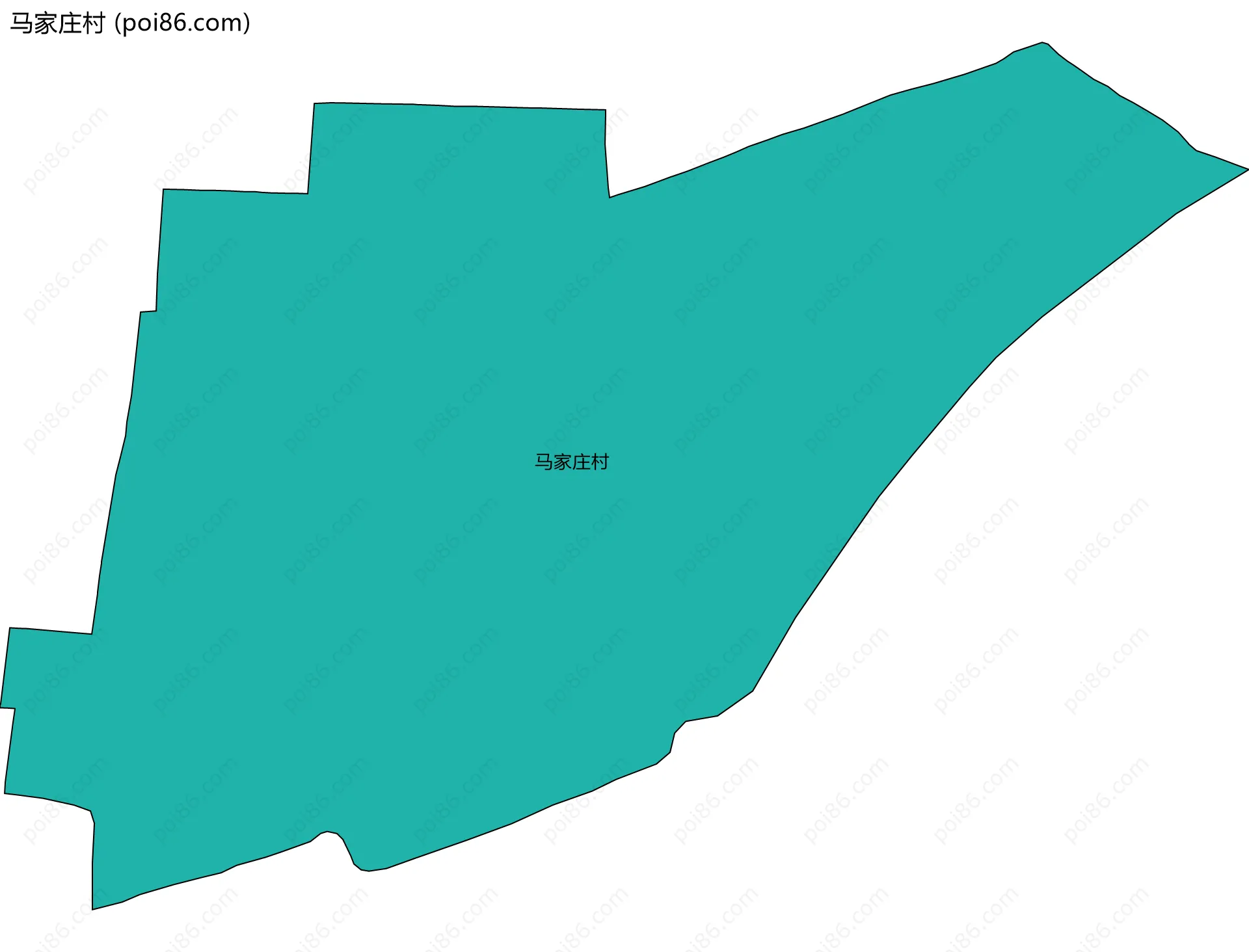 马家庄村边界地图