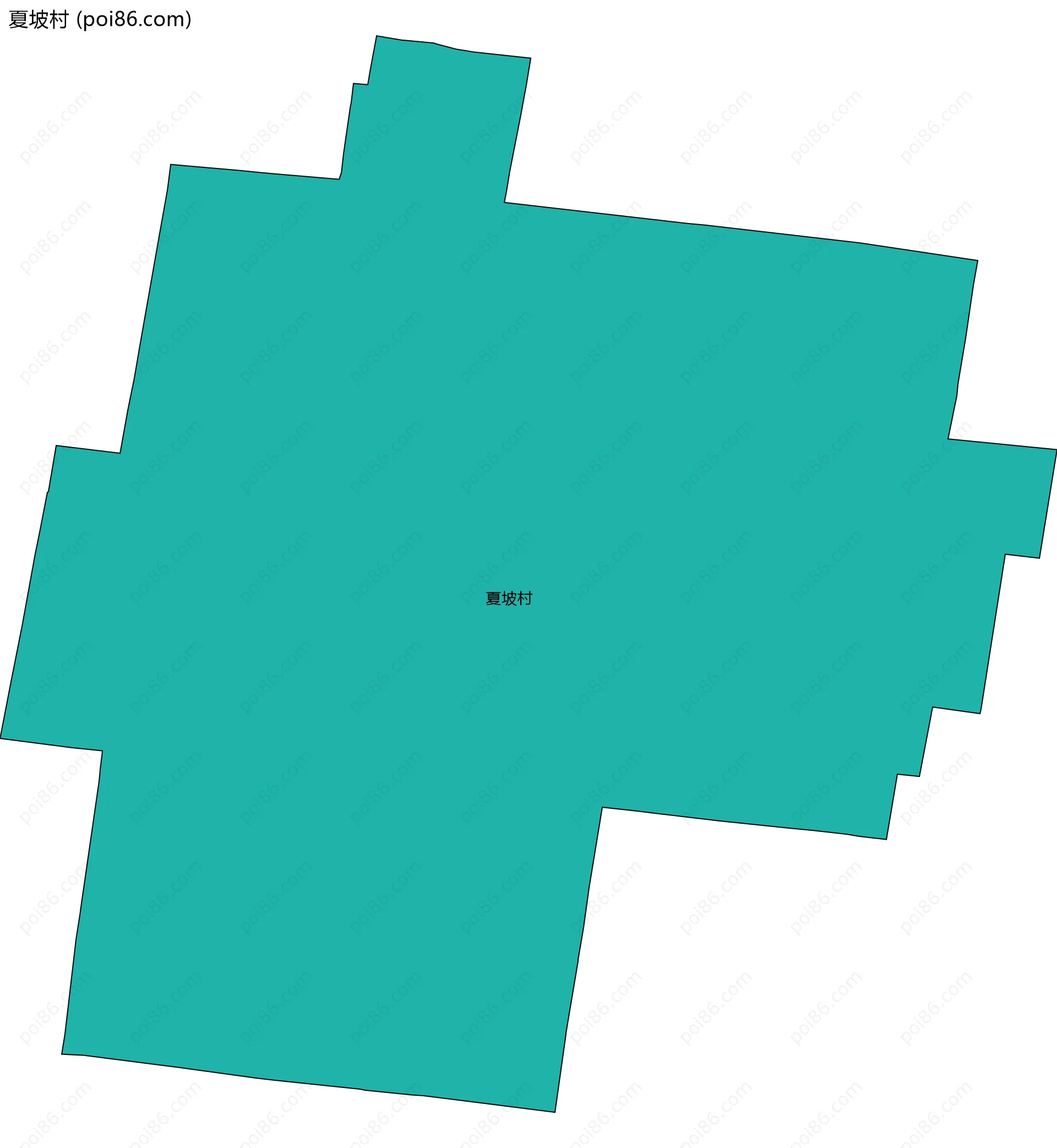 夏坡村边界地图