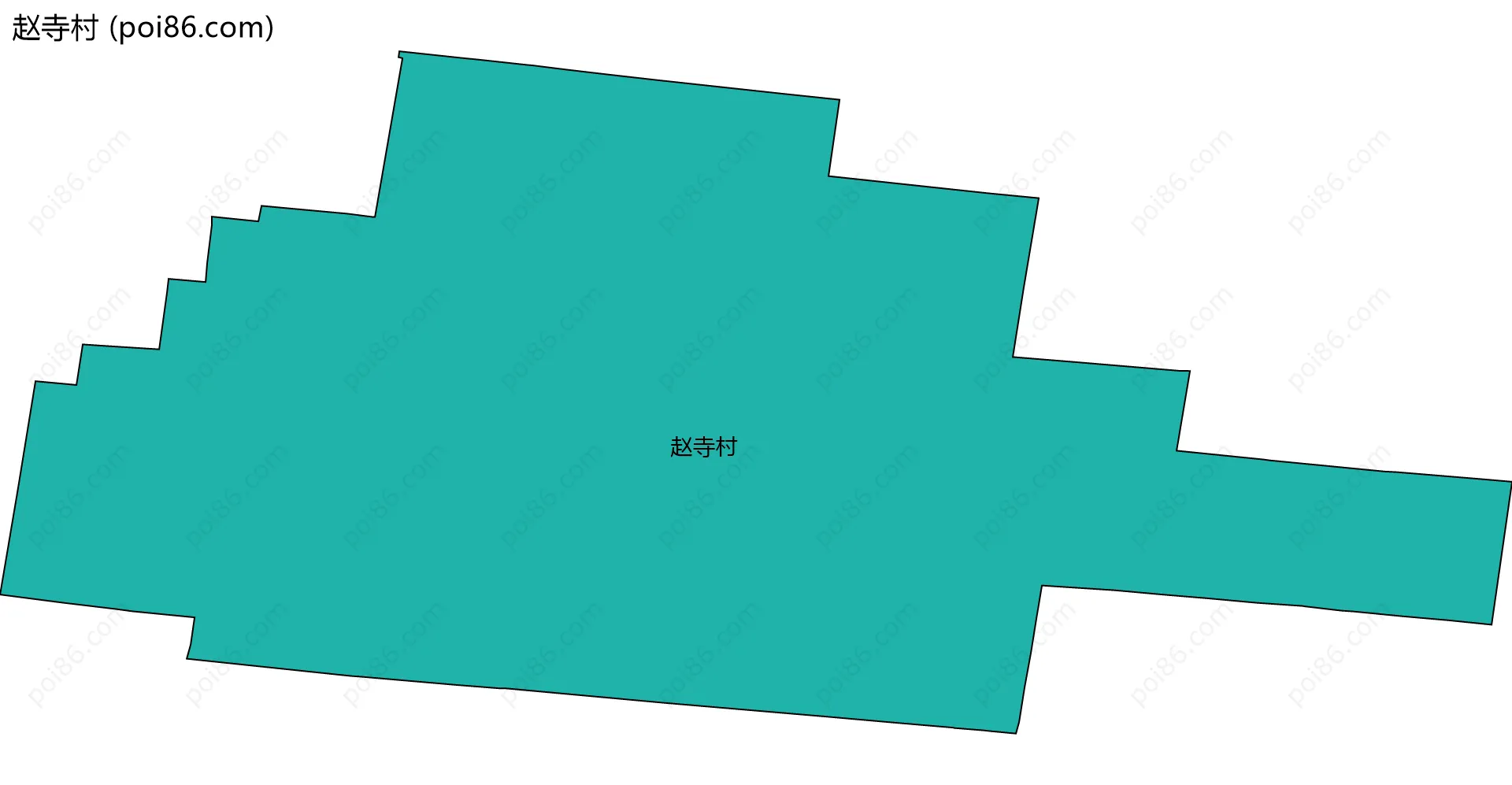 赵寺村边界地图