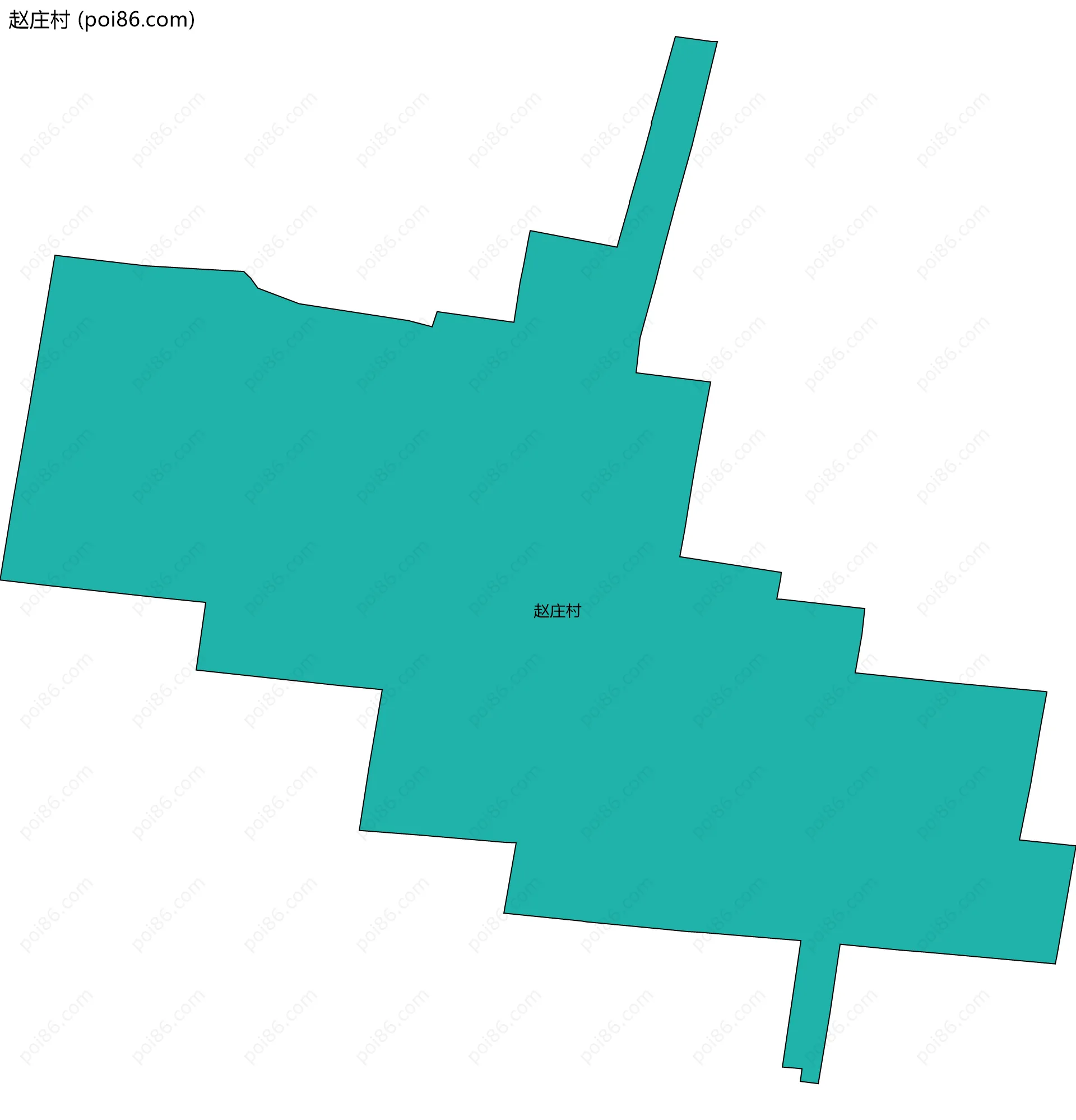 赵庄村边界地图
