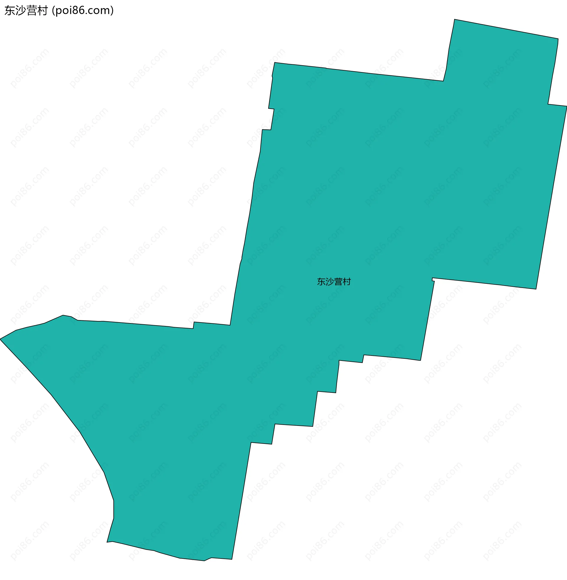 东沙营村边界地图