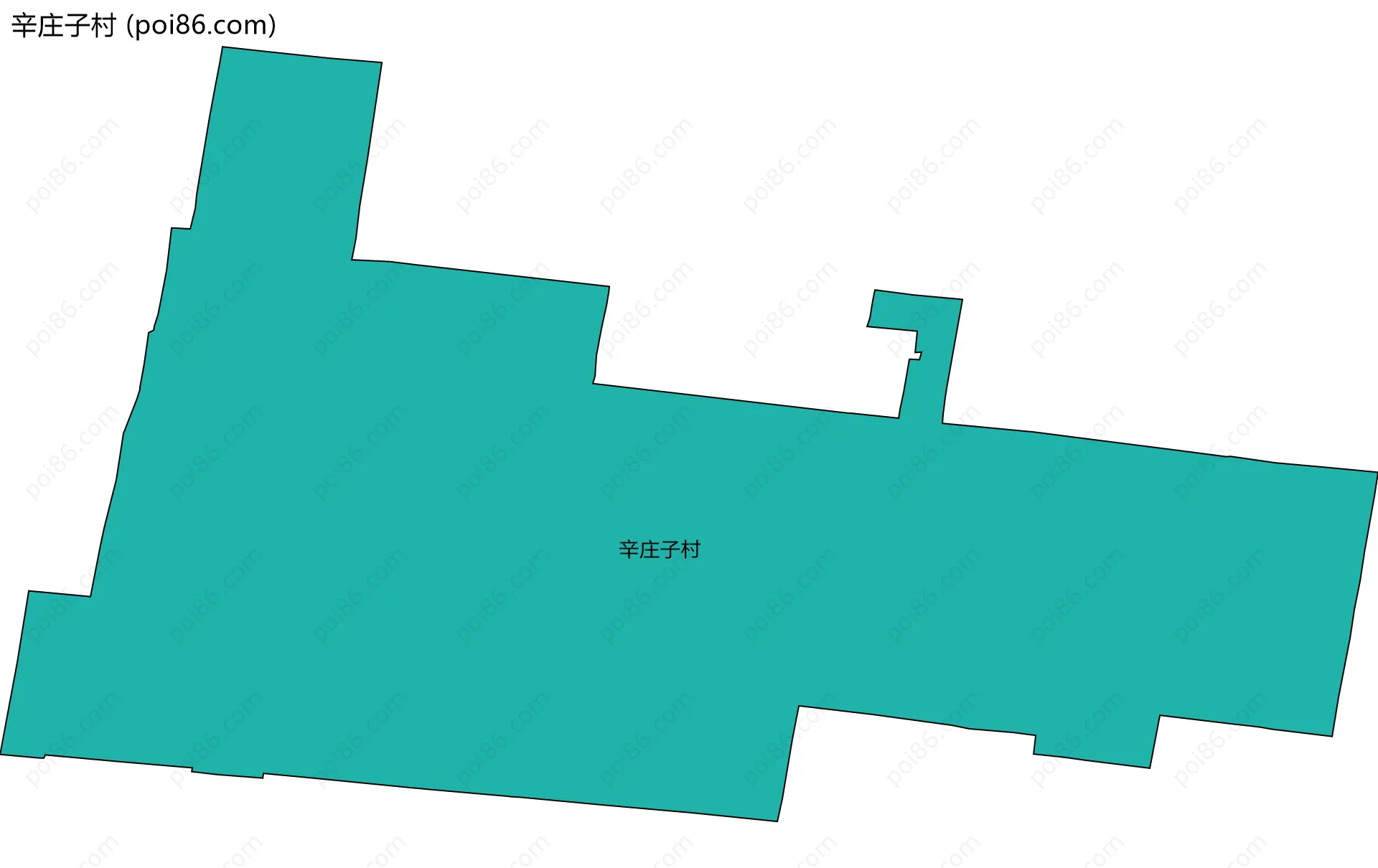 辛庄子村边界地图