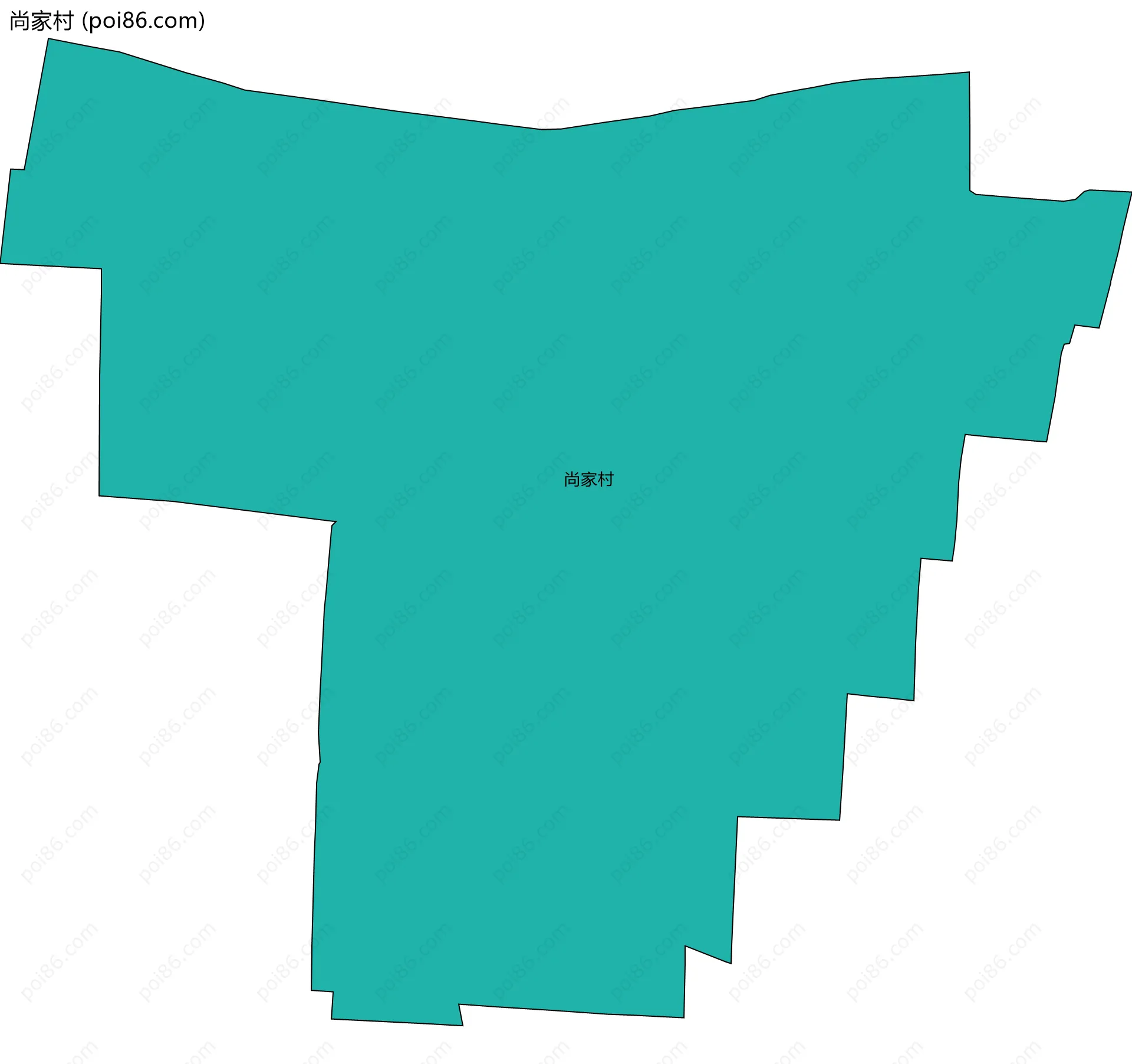 尚家村边界地图