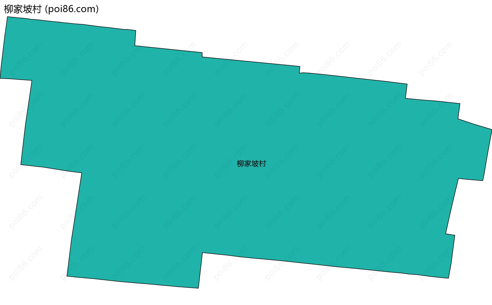 柳家坡村边界地图