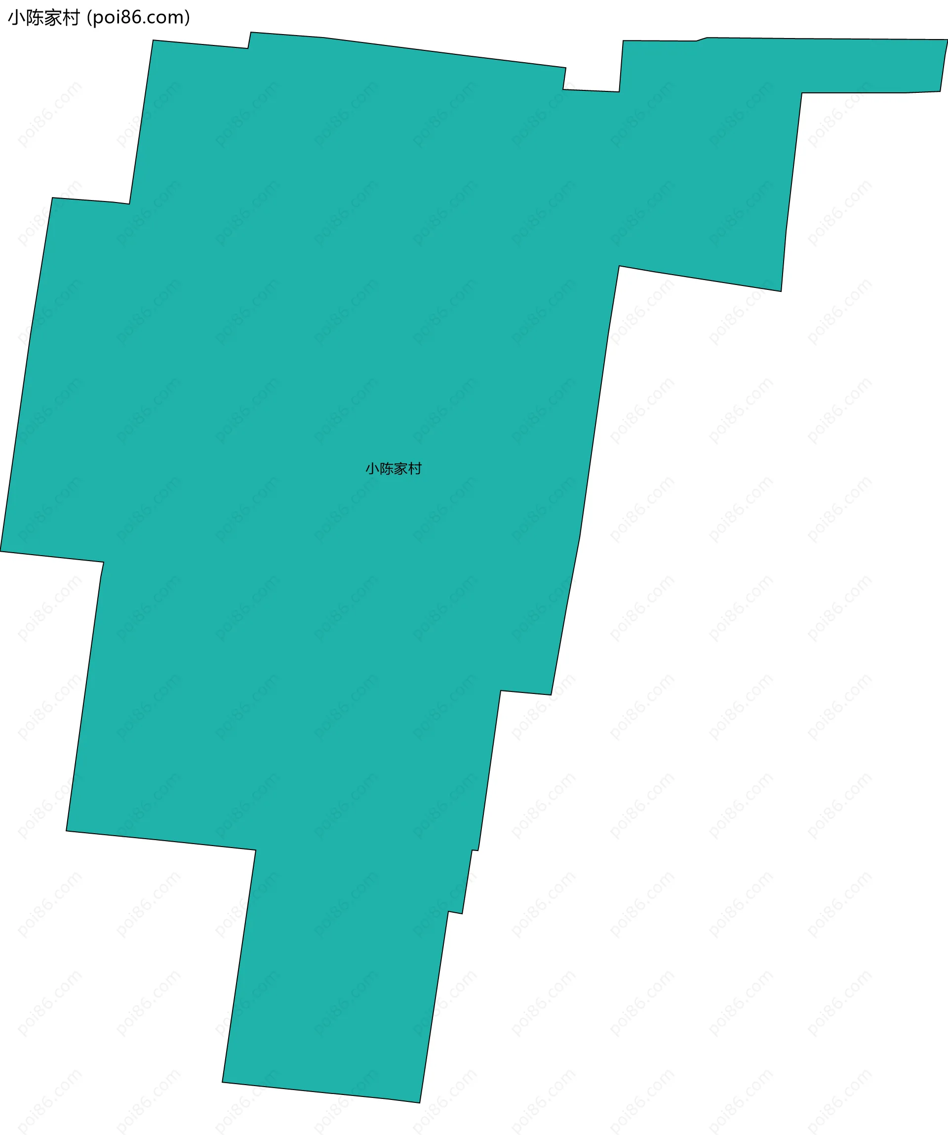 小陈家村边界地图