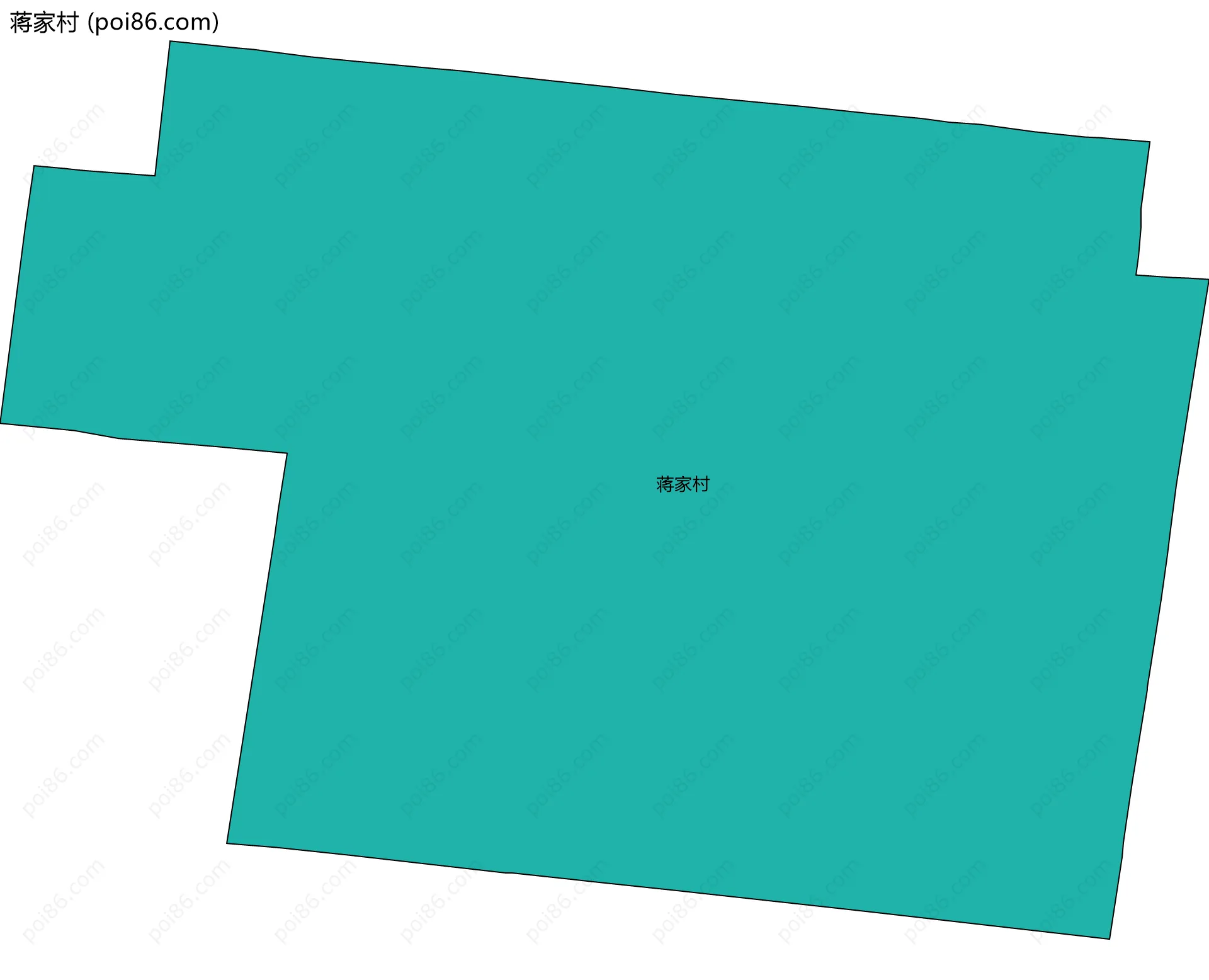 蒋家村边界地图