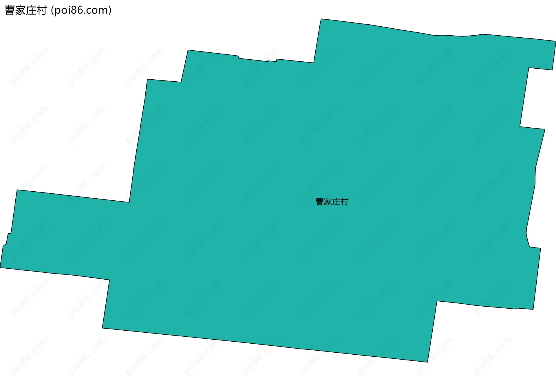 曹家庄村边界地图