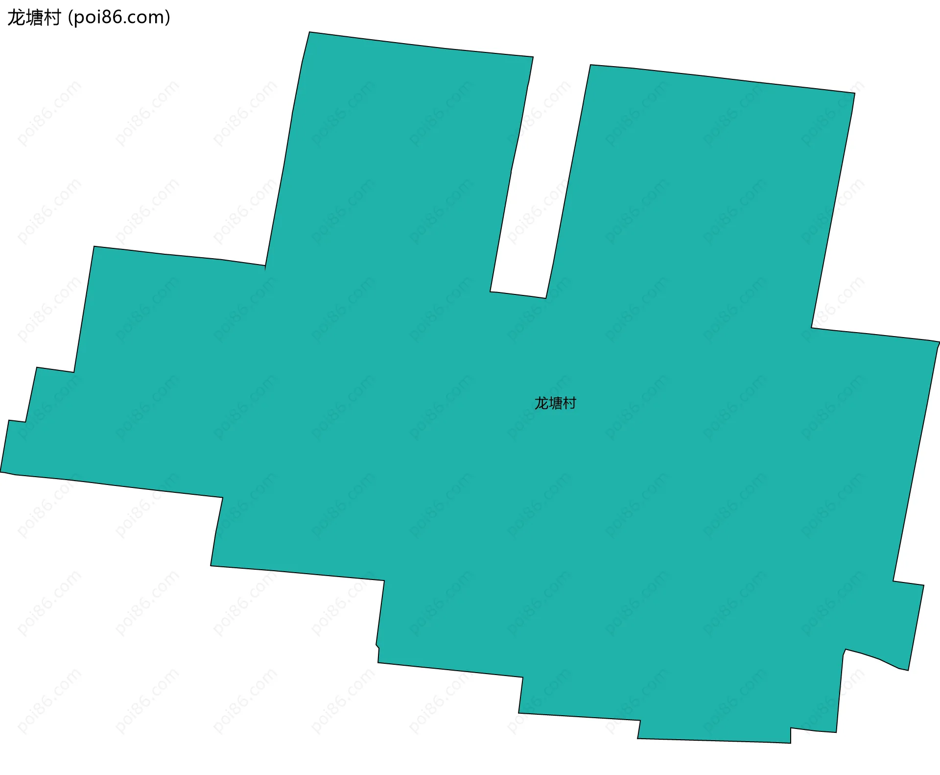 龙塘村边界地图