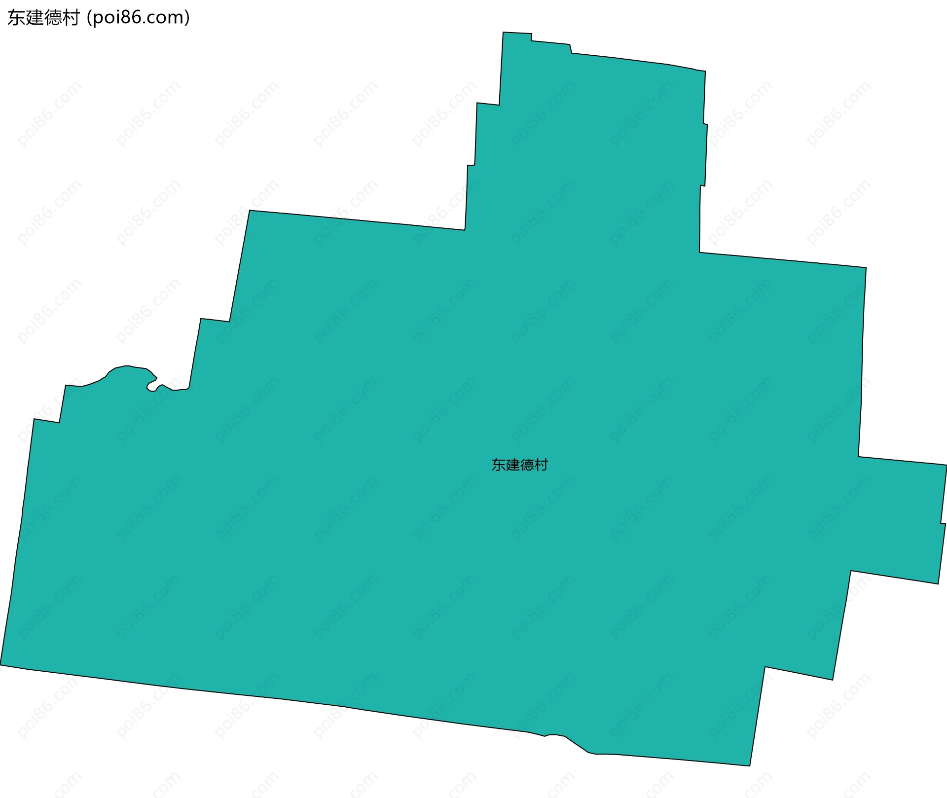 东建德村边界地图