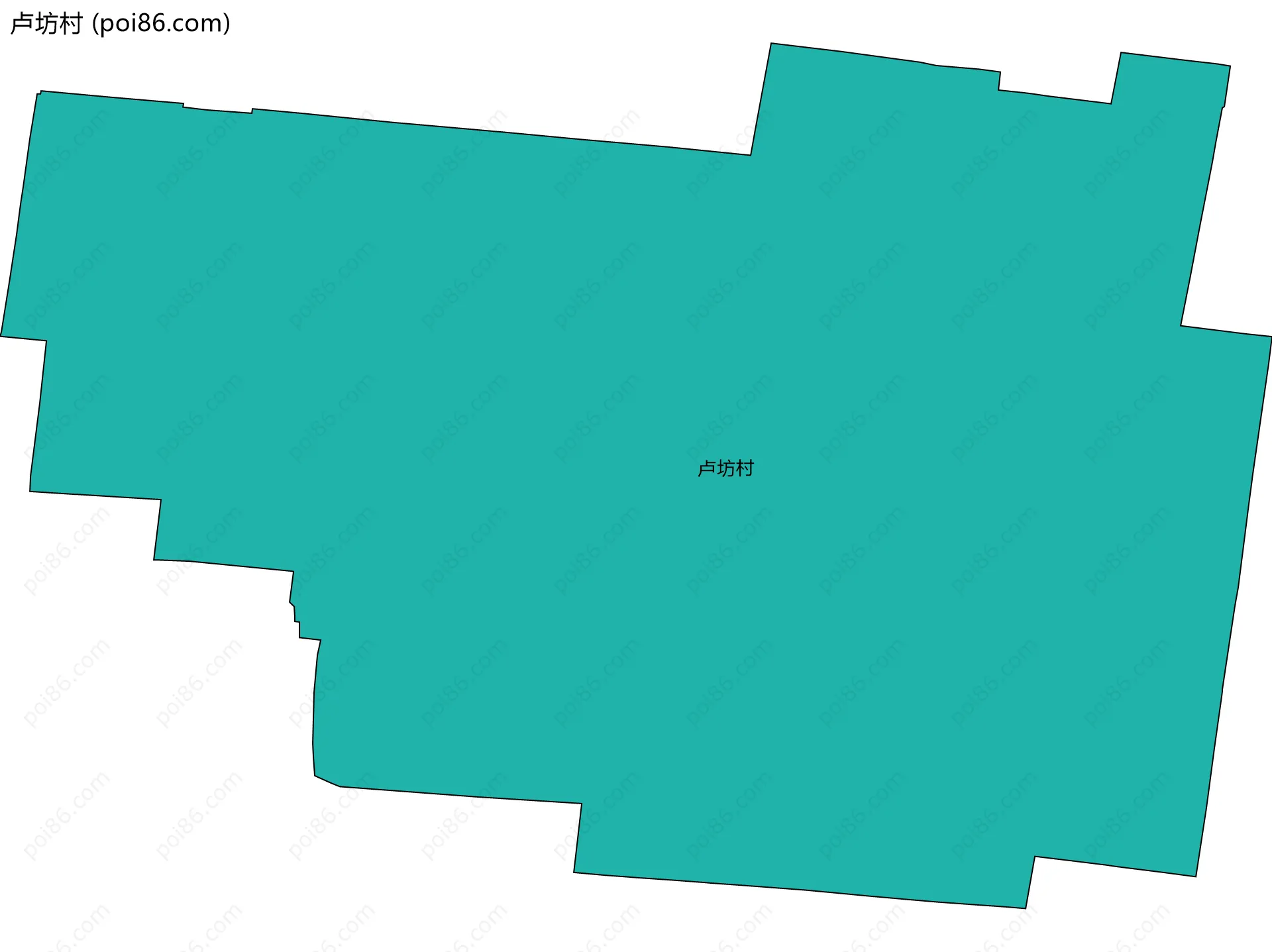 卢坊村边界地图