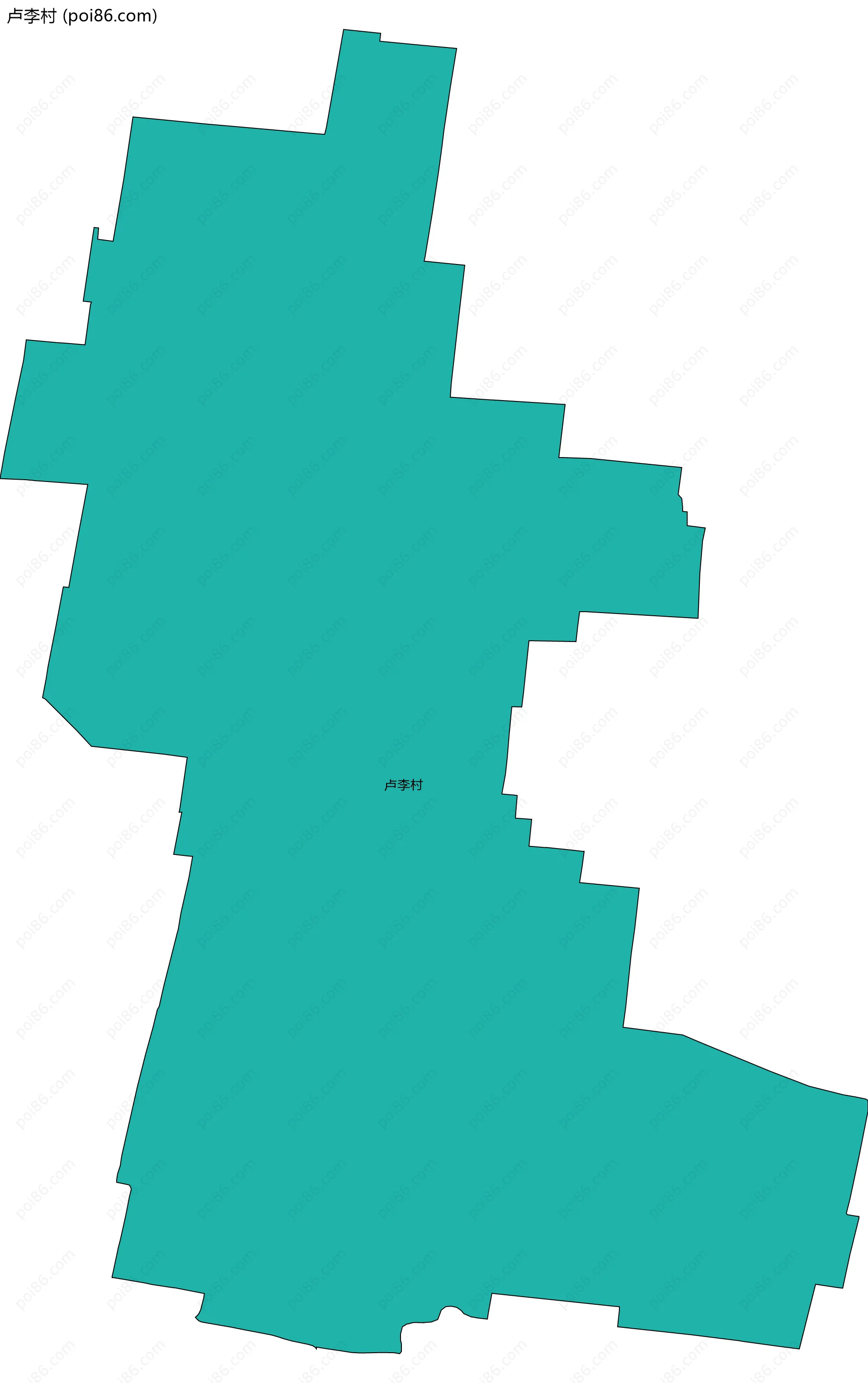 卢李村边界地图