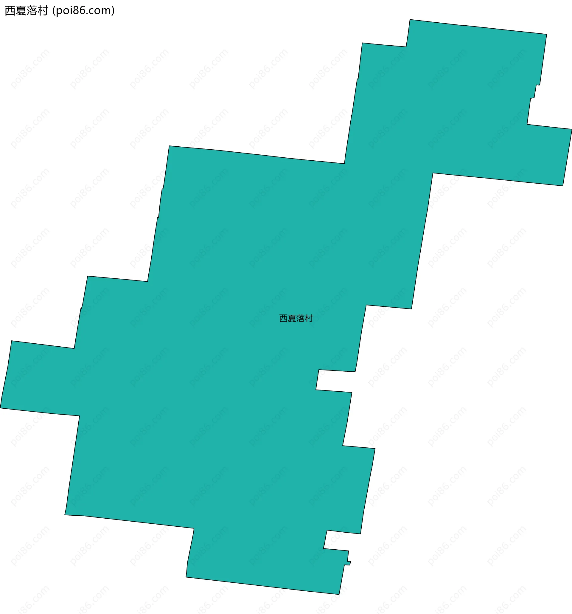 西夏落村边界地图
