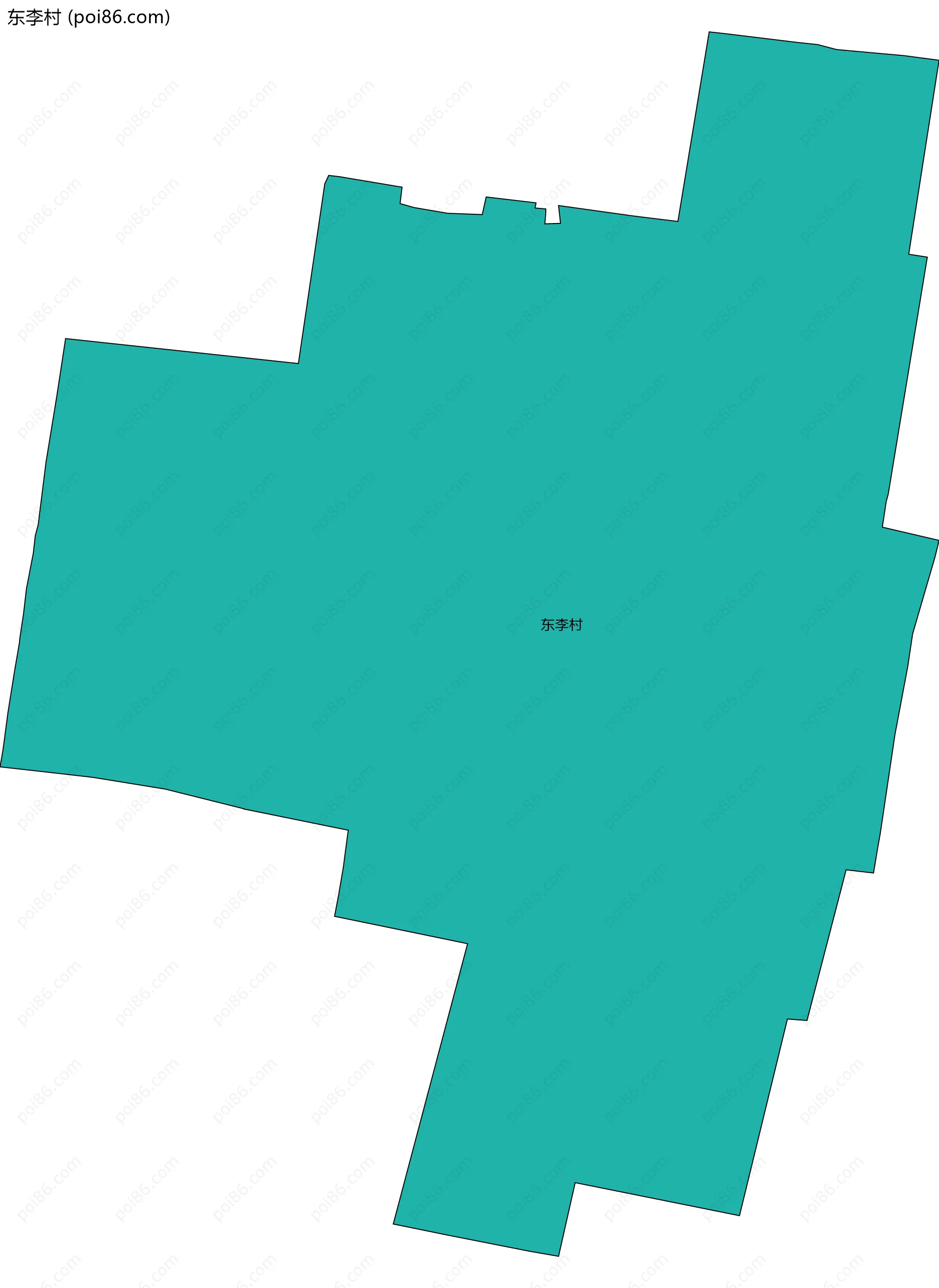 东李村边界地图