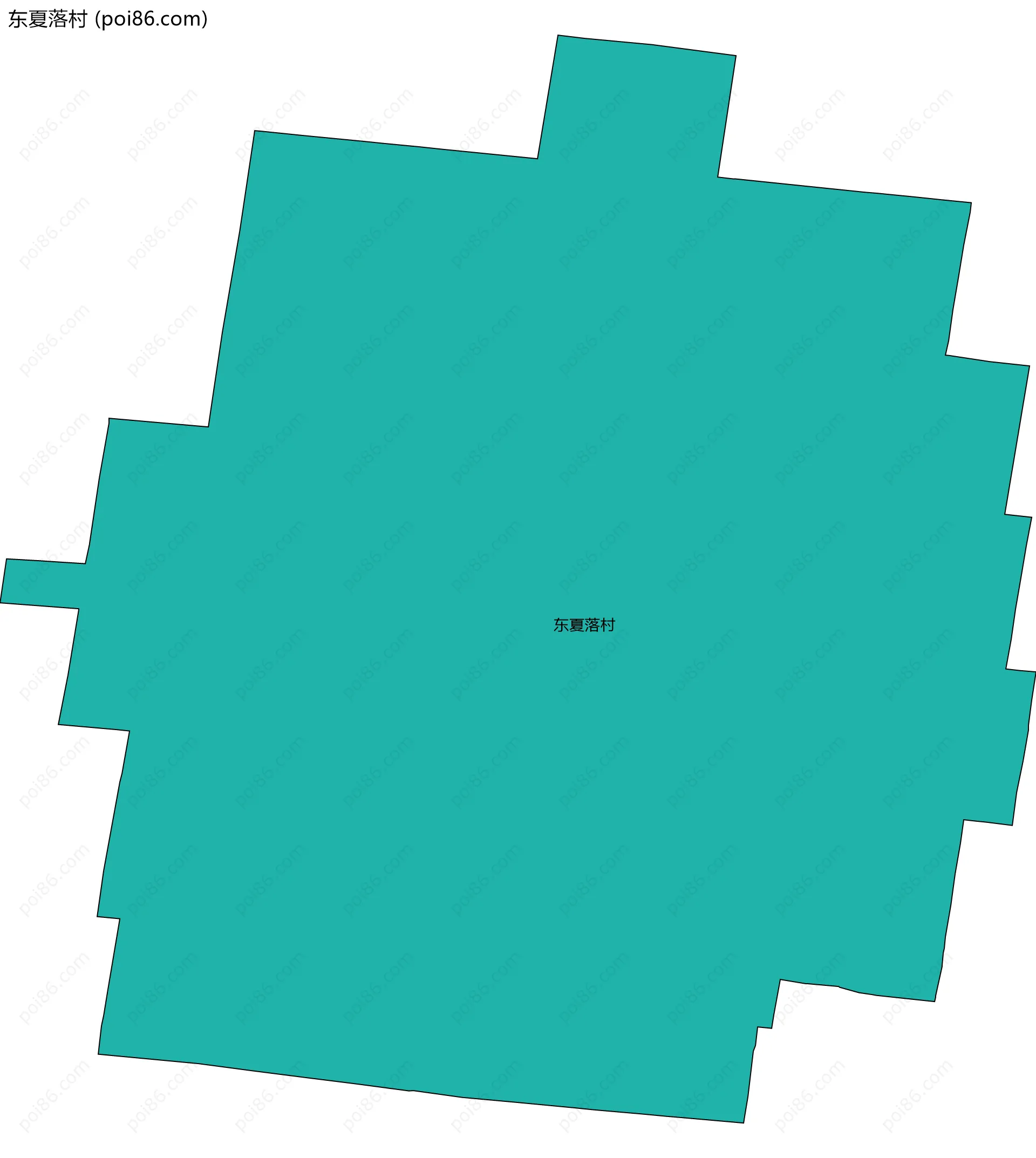 东夏落村边界地图
