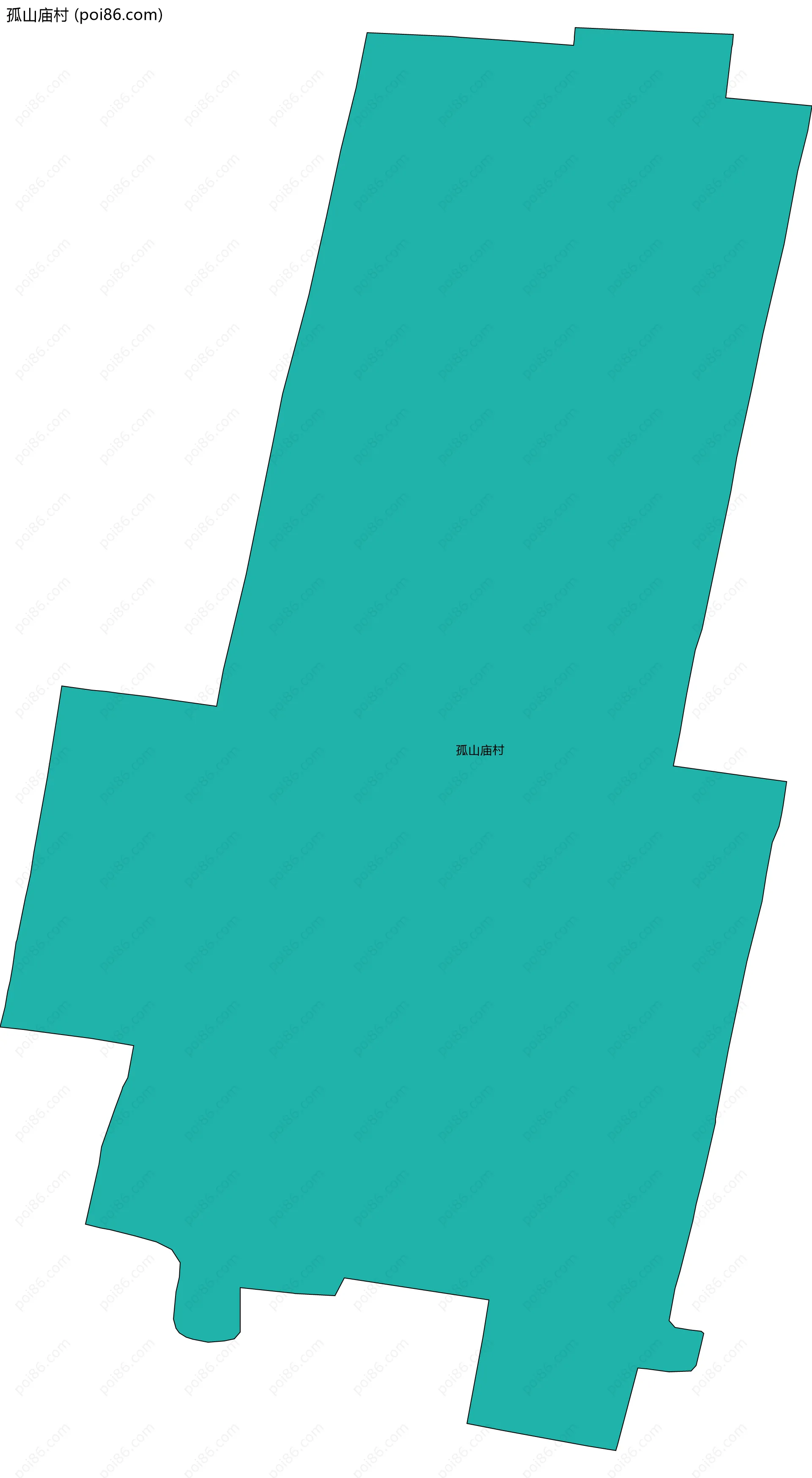 孤山庙村边界地图