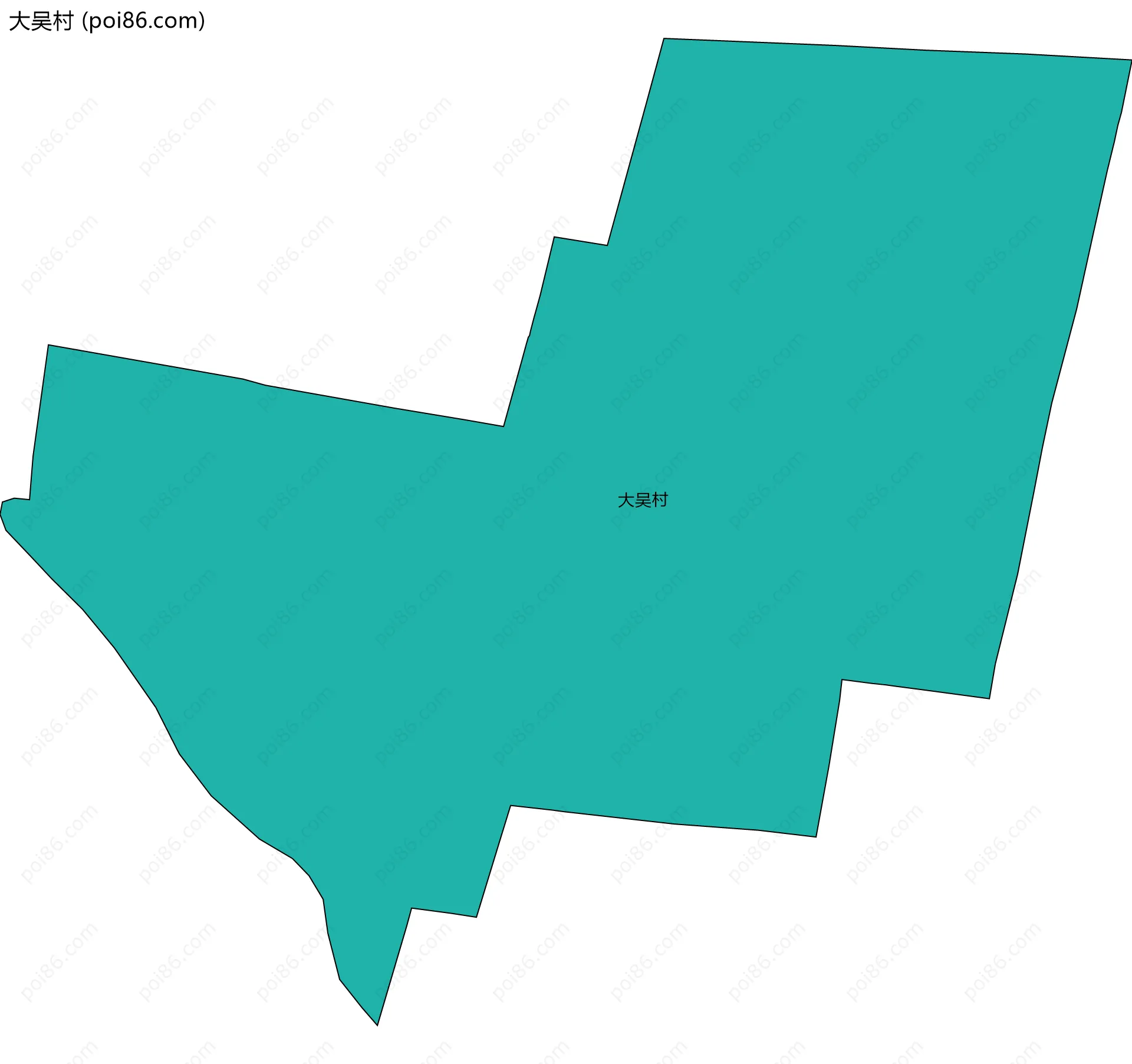 大吴村边界地图