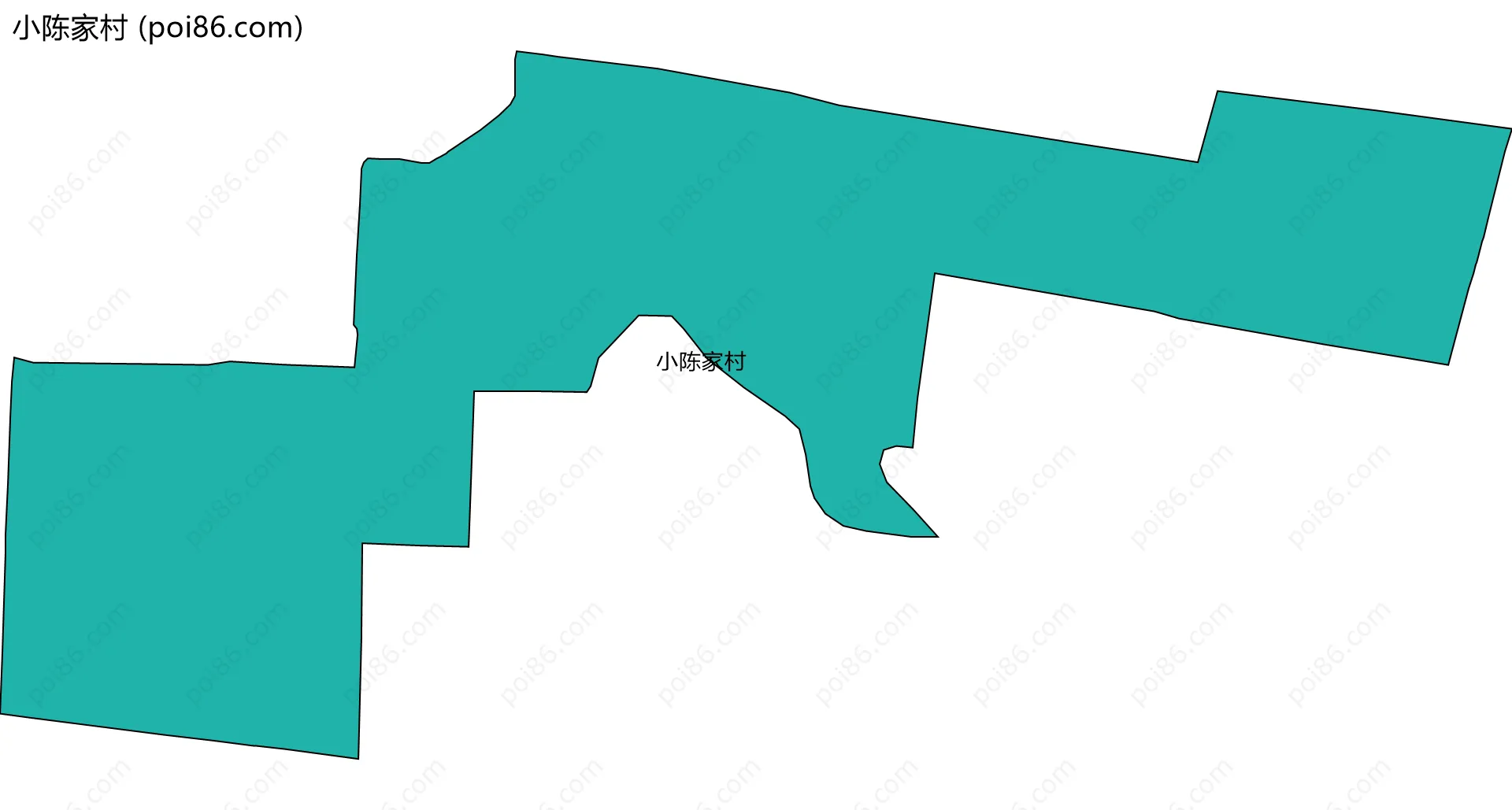 小陈家村边界地图