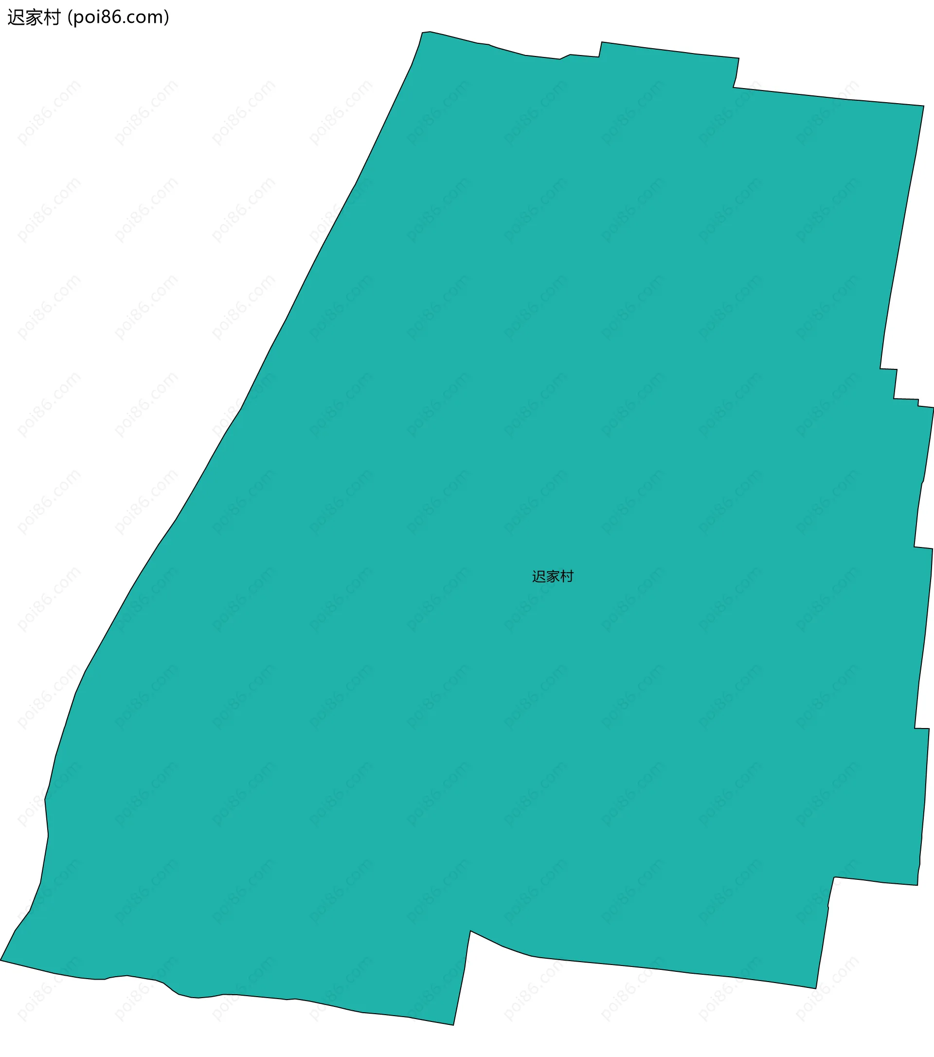 迟家村边界地图