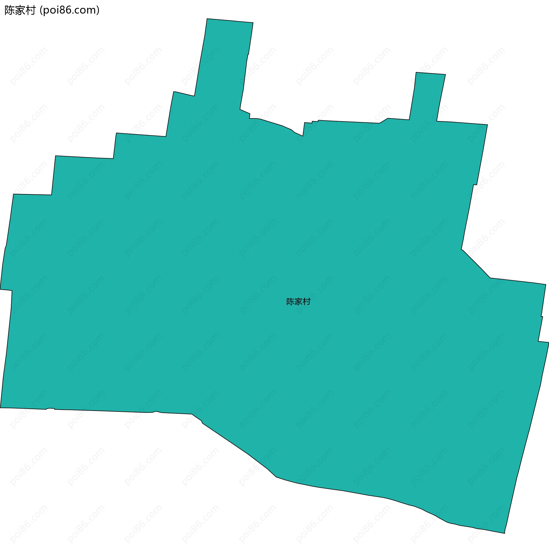 陈家村边界地图