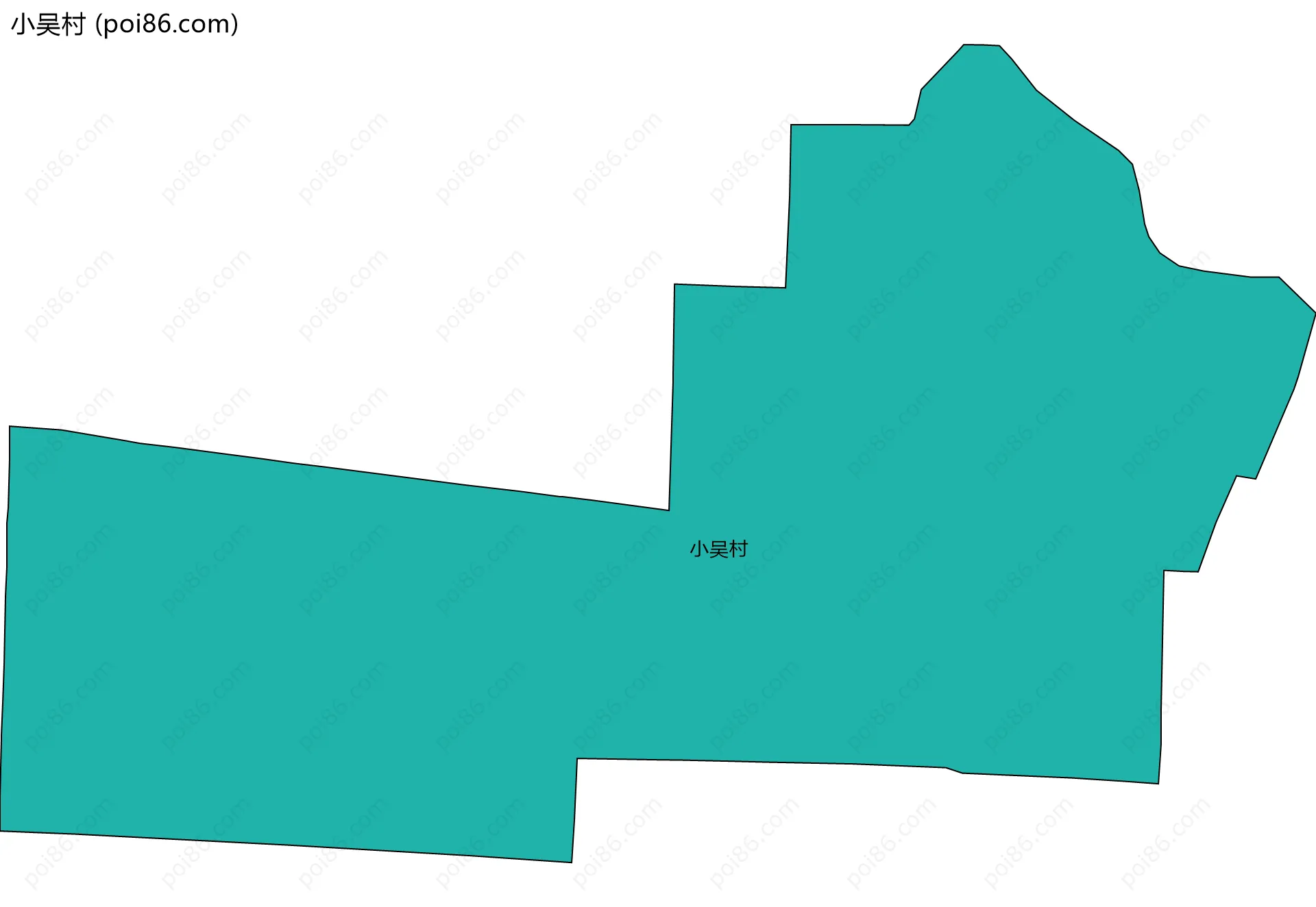 小吴村边界地图
