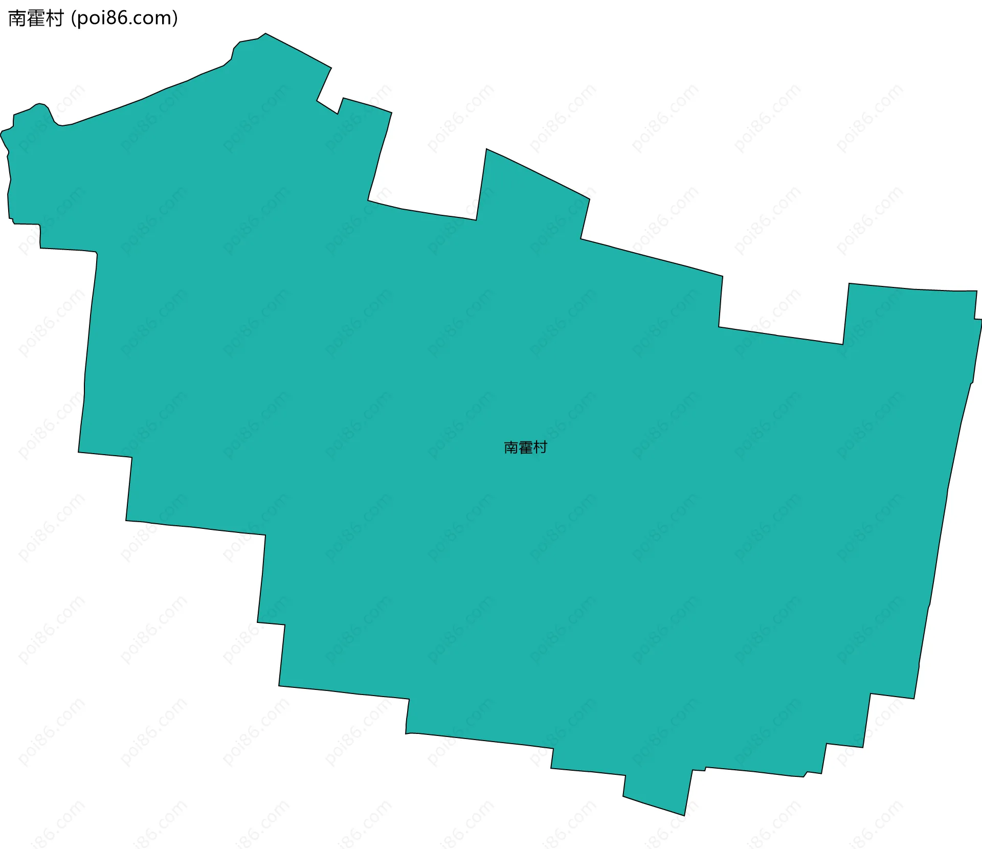 南霍村边界地图