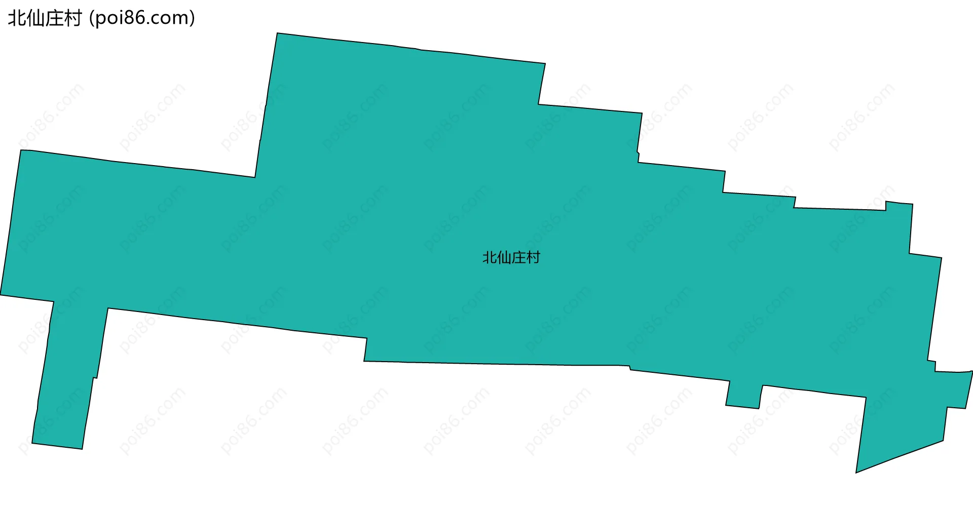 北仙庄村边界地图