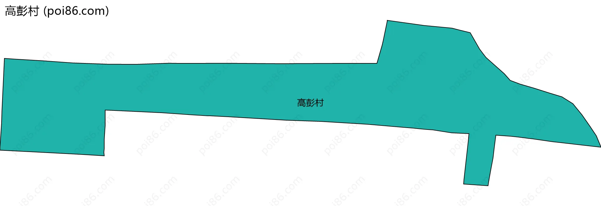 高彭村边界地图