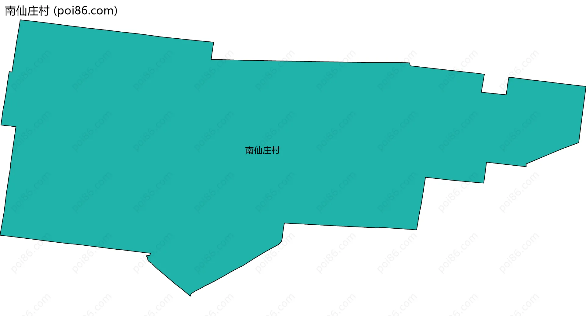 南仙庄村边界地图