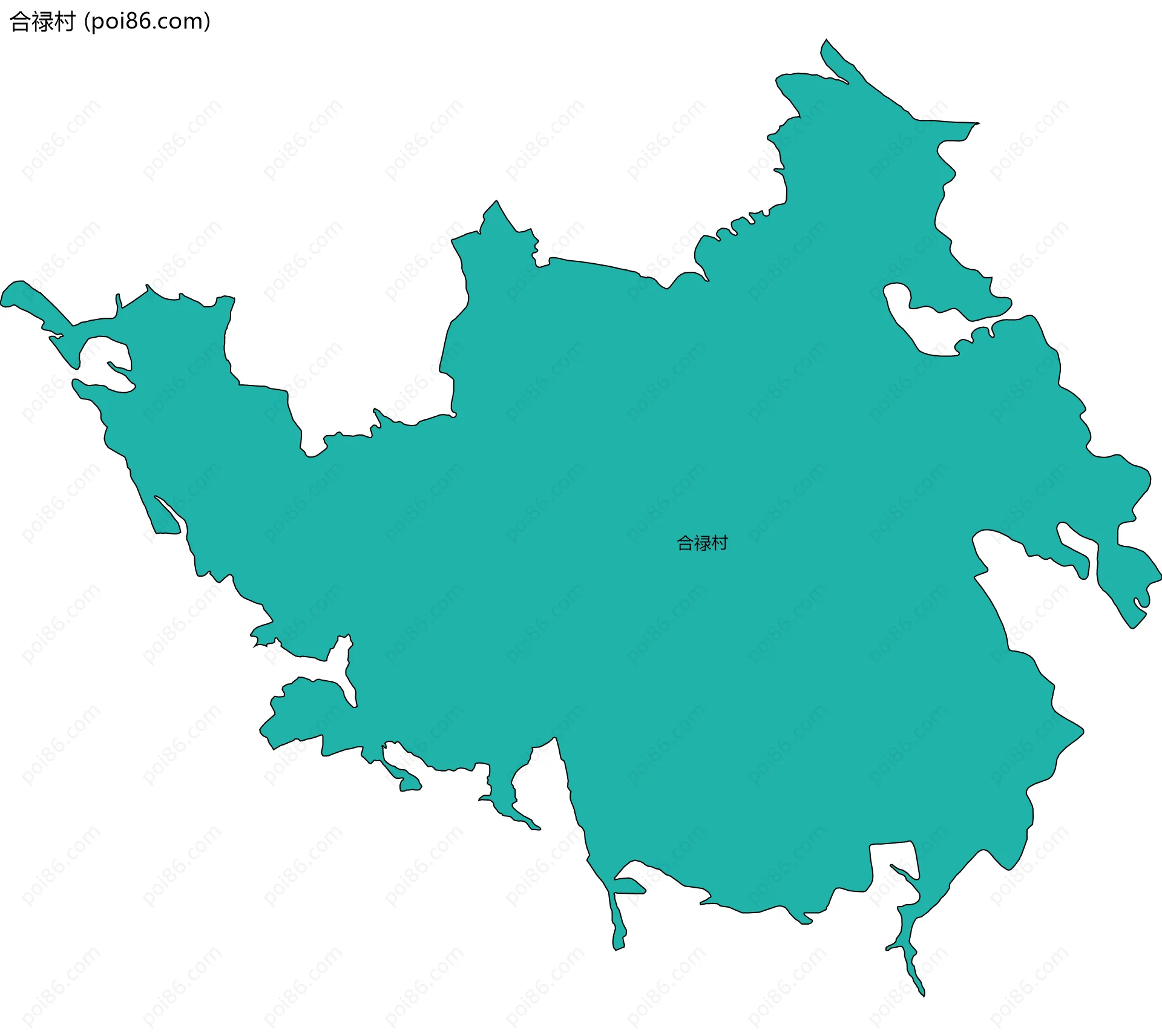 合禄村边界地图